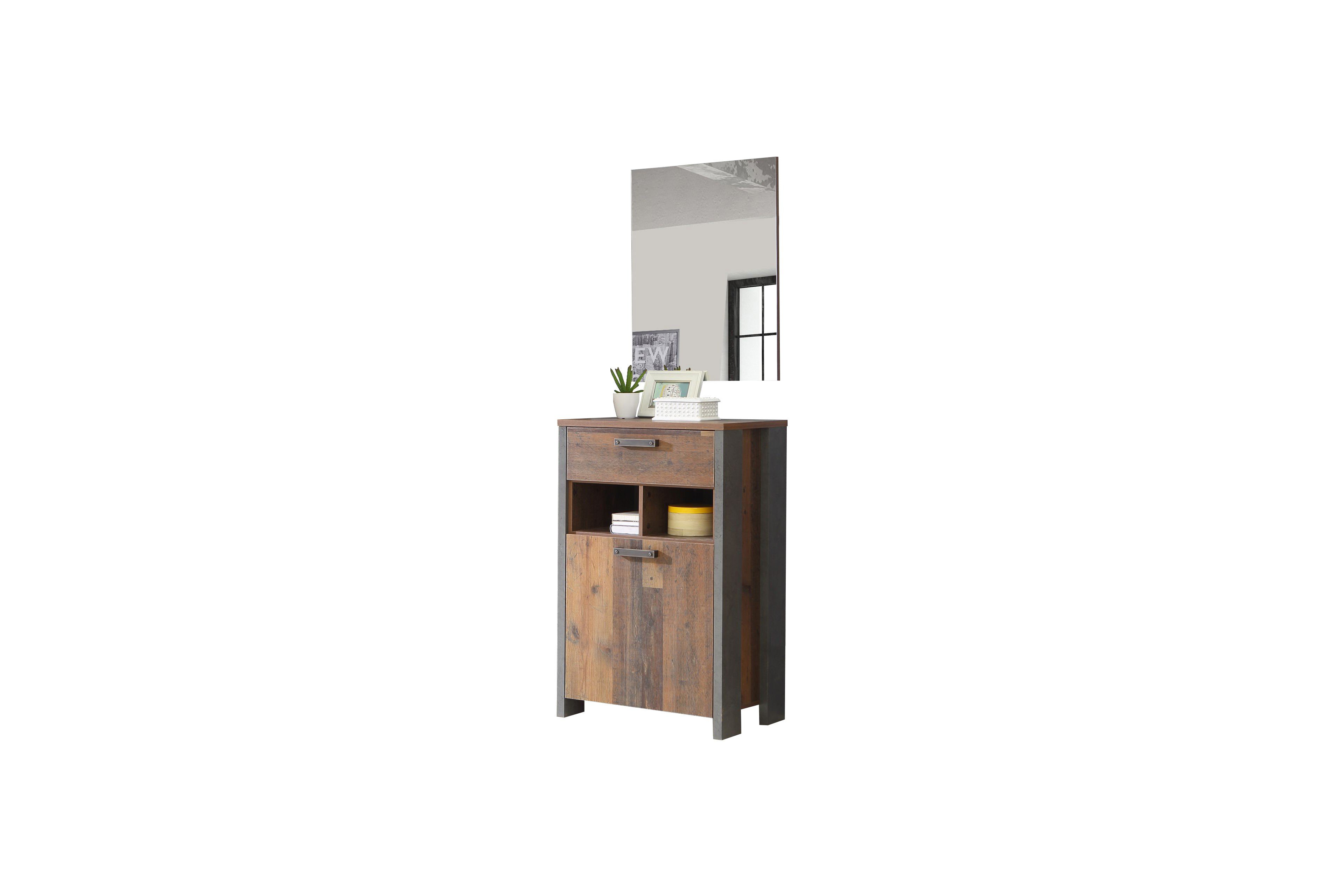 Forte Garderobe Clif Old Wood Vintage | Möbel Letz - Ihr Online-Shop