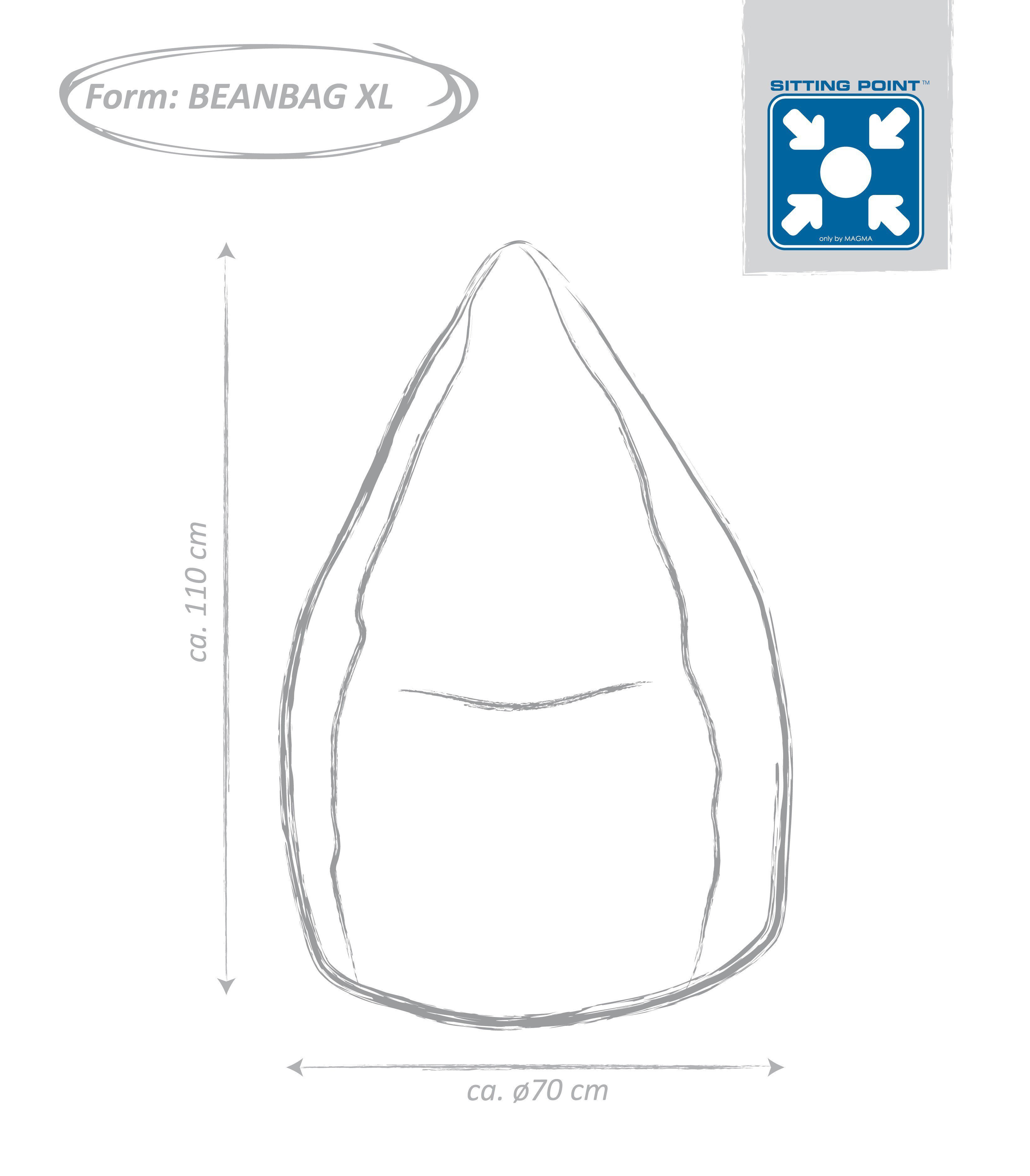 Magma - XL-Format Letz von Sitzsack Möbel Fluffy Beanbag im | Ihr Online-Shop