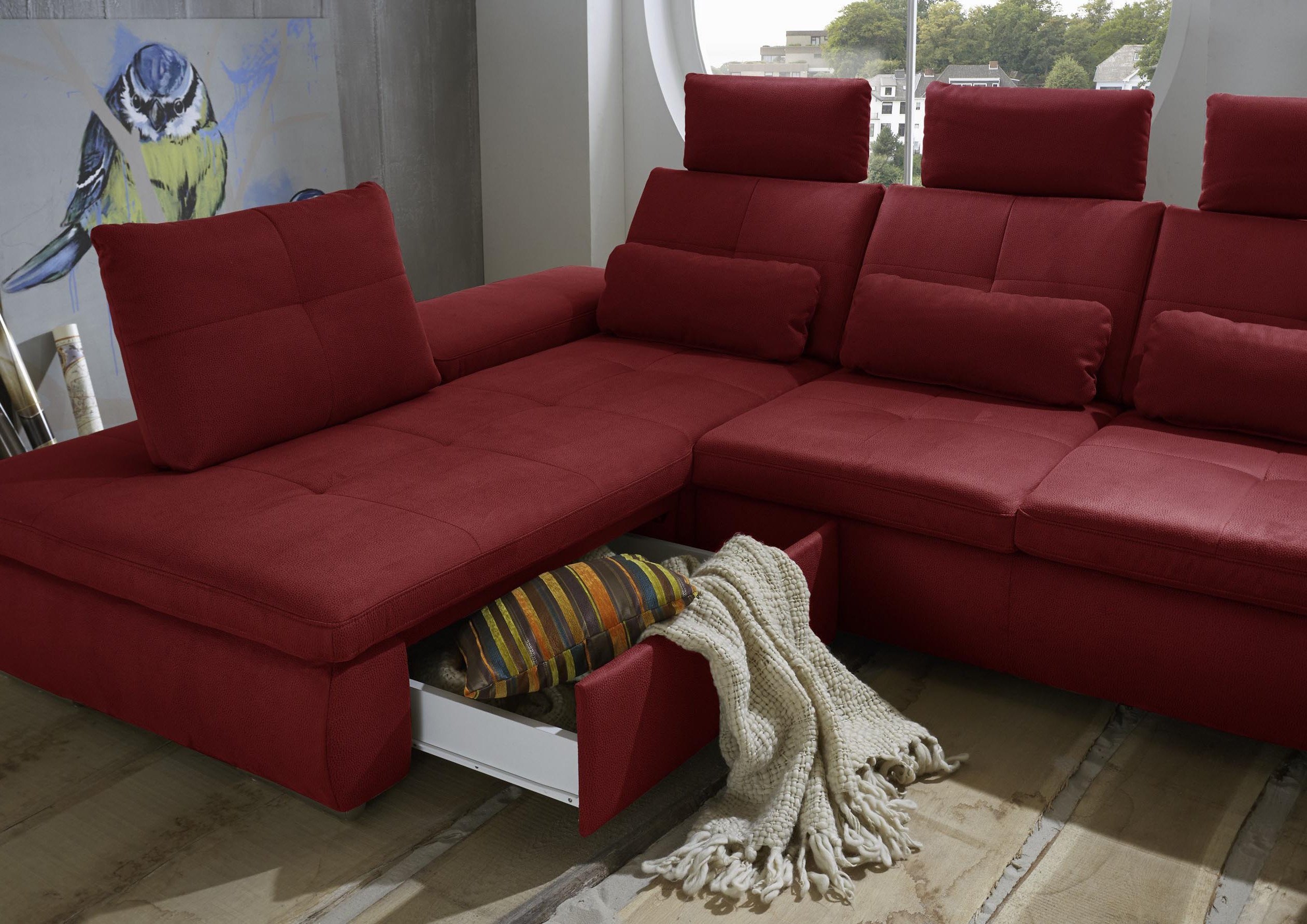 Planpolster Location-S Polstergarnitur rot | Möbel Letz - Ihr Online-Shop