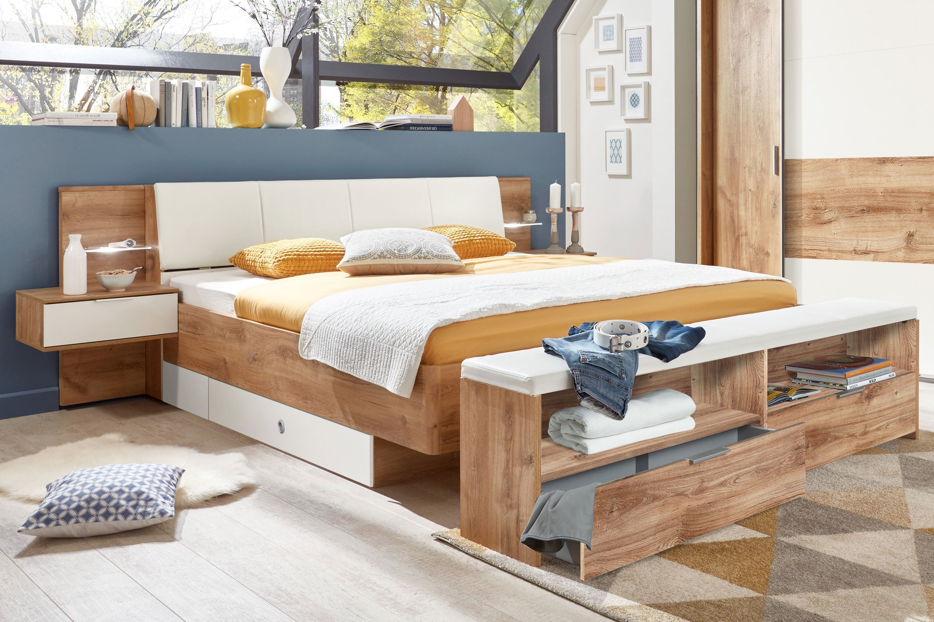 Wimex Virgo Schlafzimmer in - Möbel | Online-Shop Letz Ihr Plankeneiche-Nachbildung