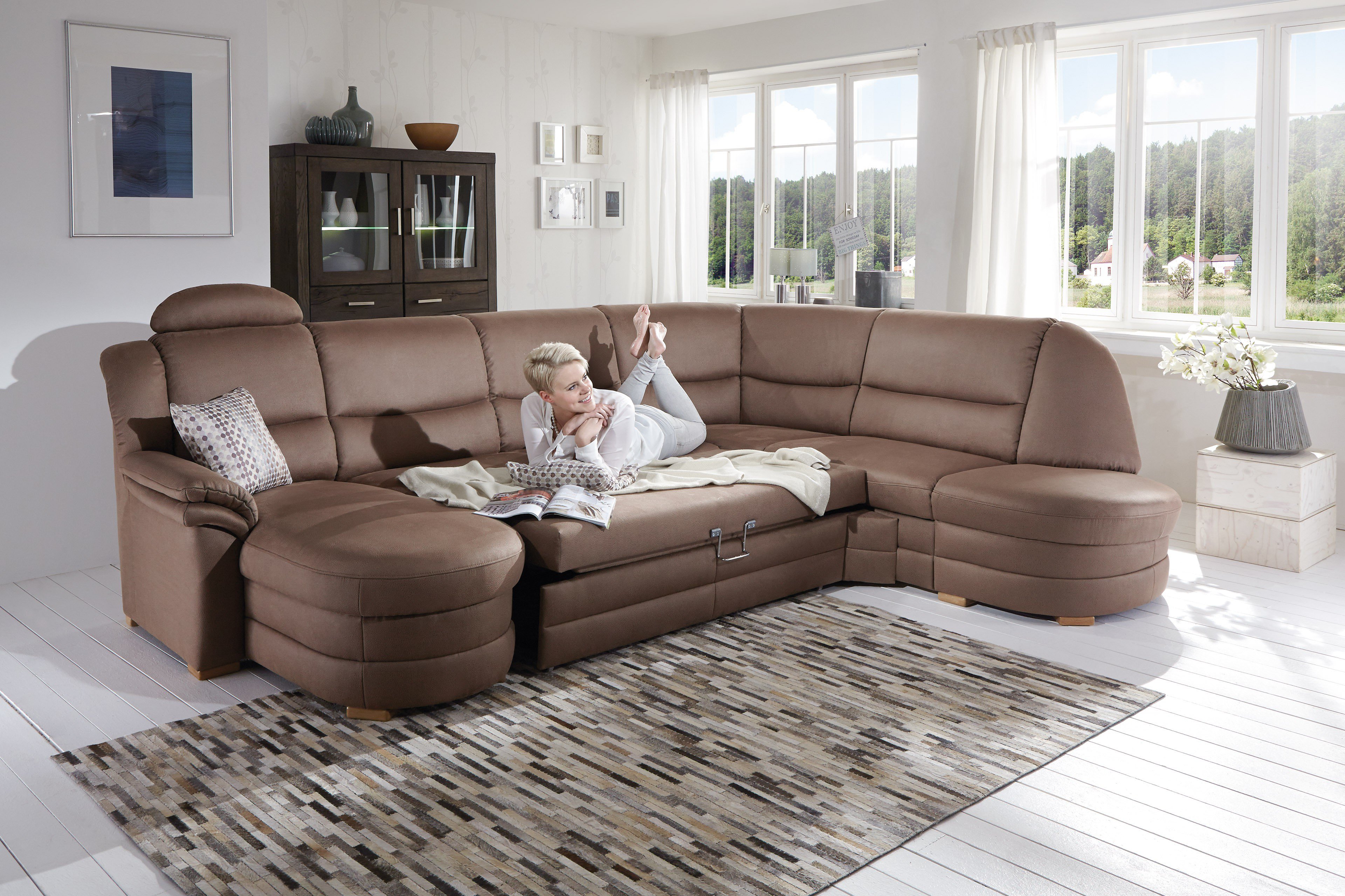 Planpolster Kentucky Polstergarnitur in Braun | Möbel Letz - Ihr Online
