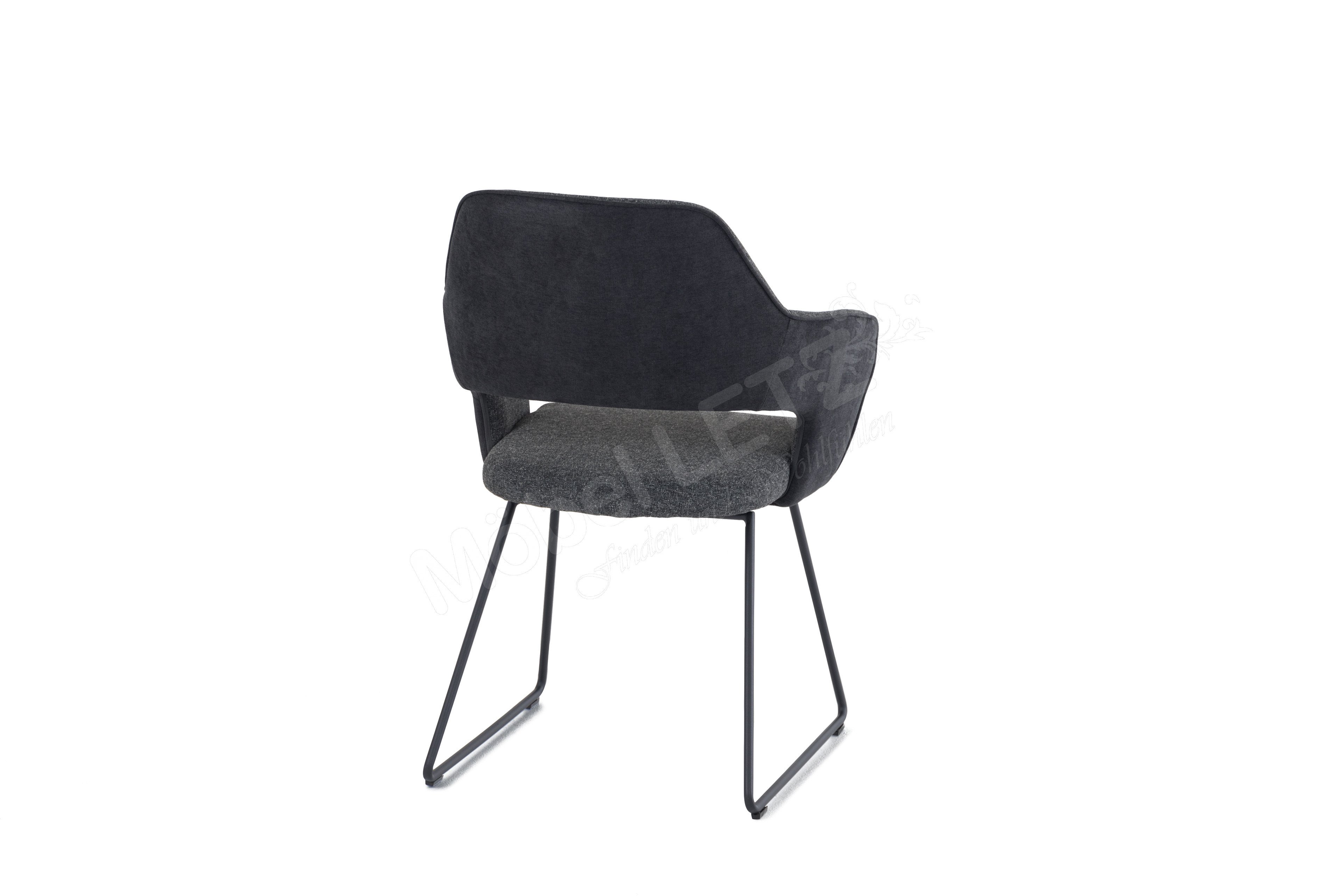 MCA furniture Stuhl mit Castle - Letz New Charcoal | in Ihr Kufen Online-Shop Möbel