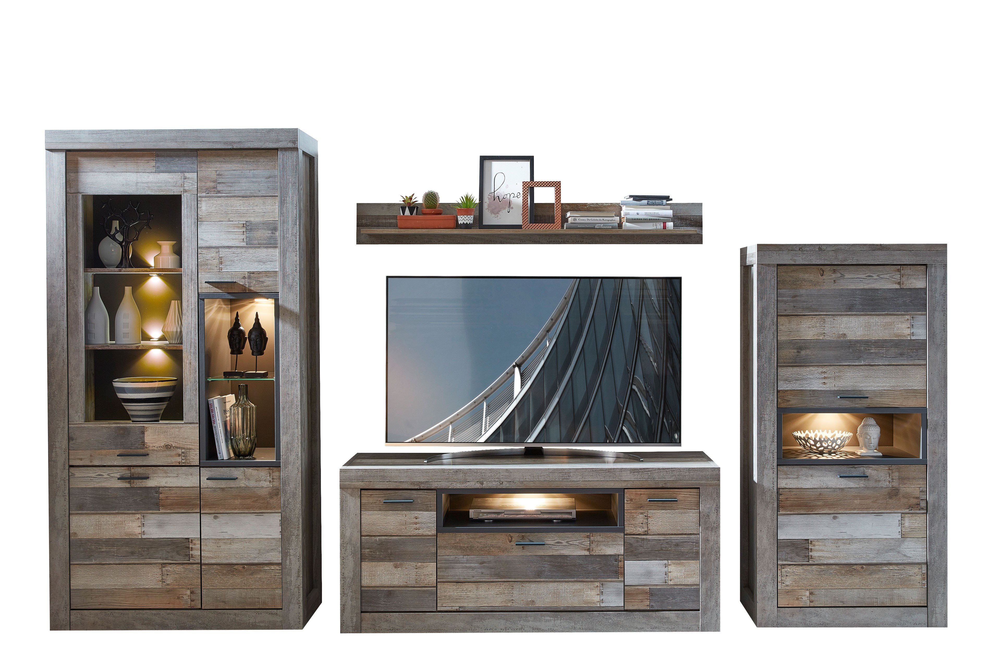 Wohn-Concept Wohnwand Santa Fe in Driftwood | Möbel Letz - Ihr Online-Shop