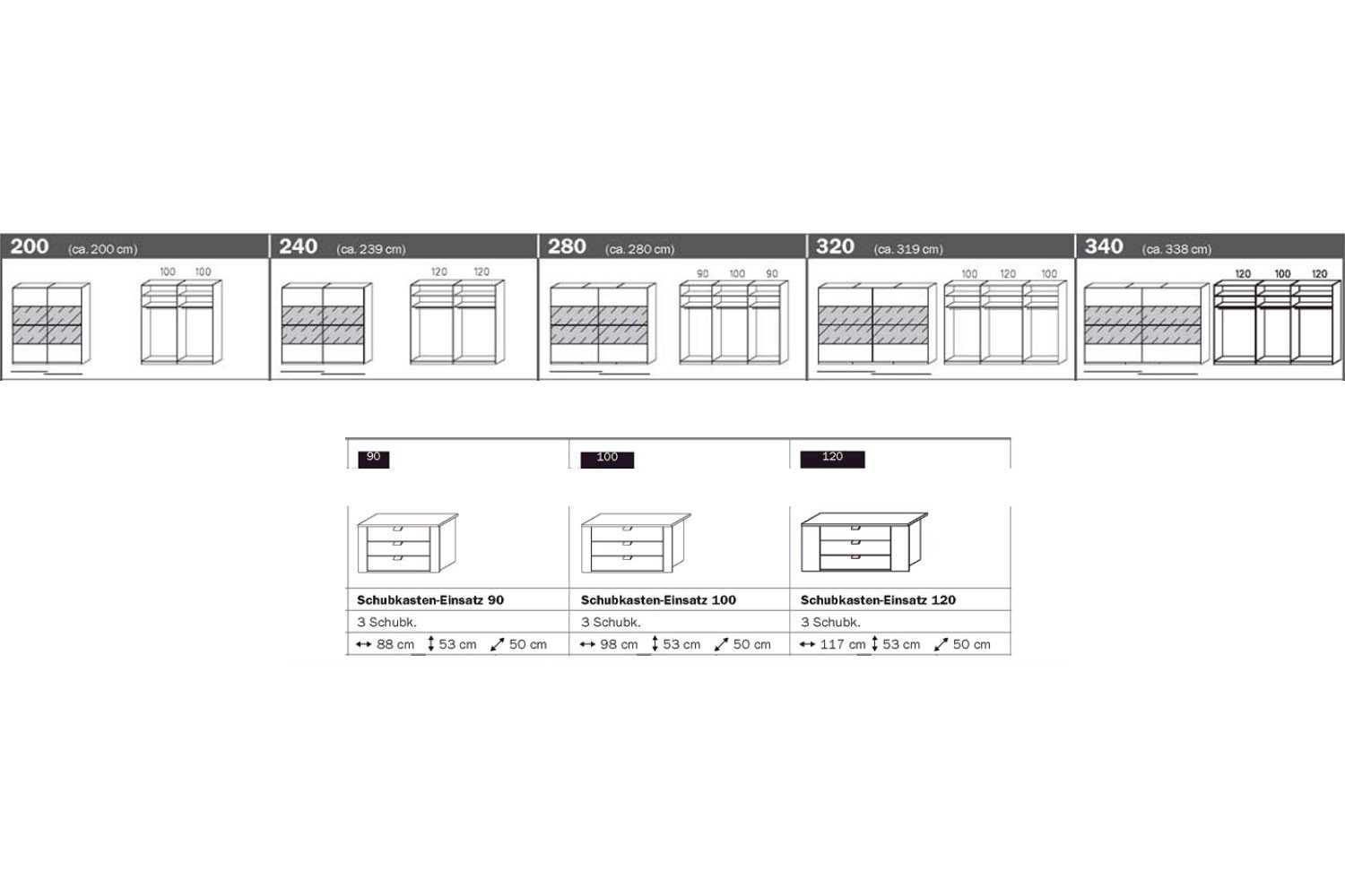 Rauch Schrank Juwel grau mit Spiegel | Möbel Letz - Ihr Online-Shop