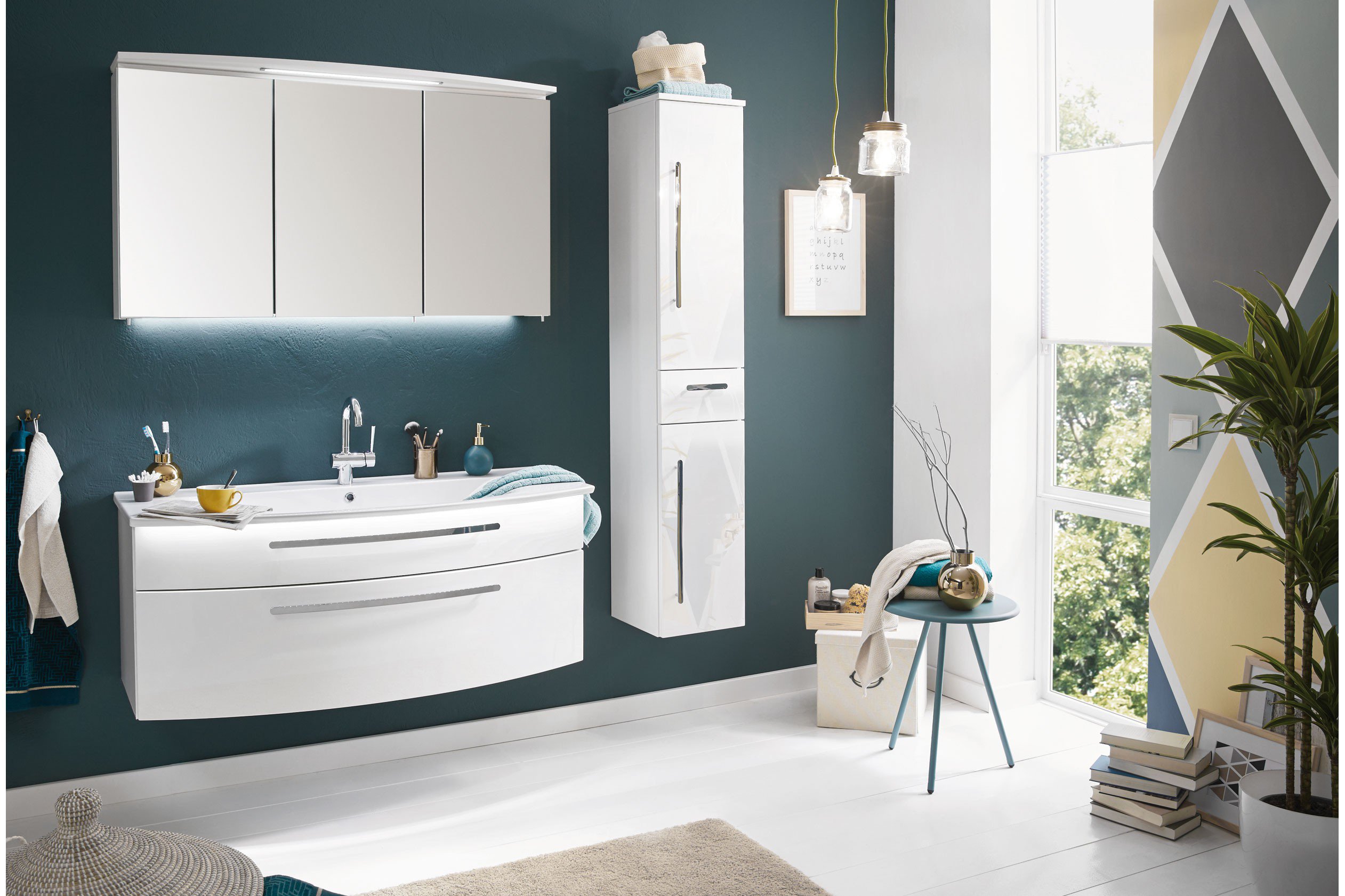 Badezimmer Speed weiß Hochglanz von puris | Möbel Letz - Ihr Online-Shop