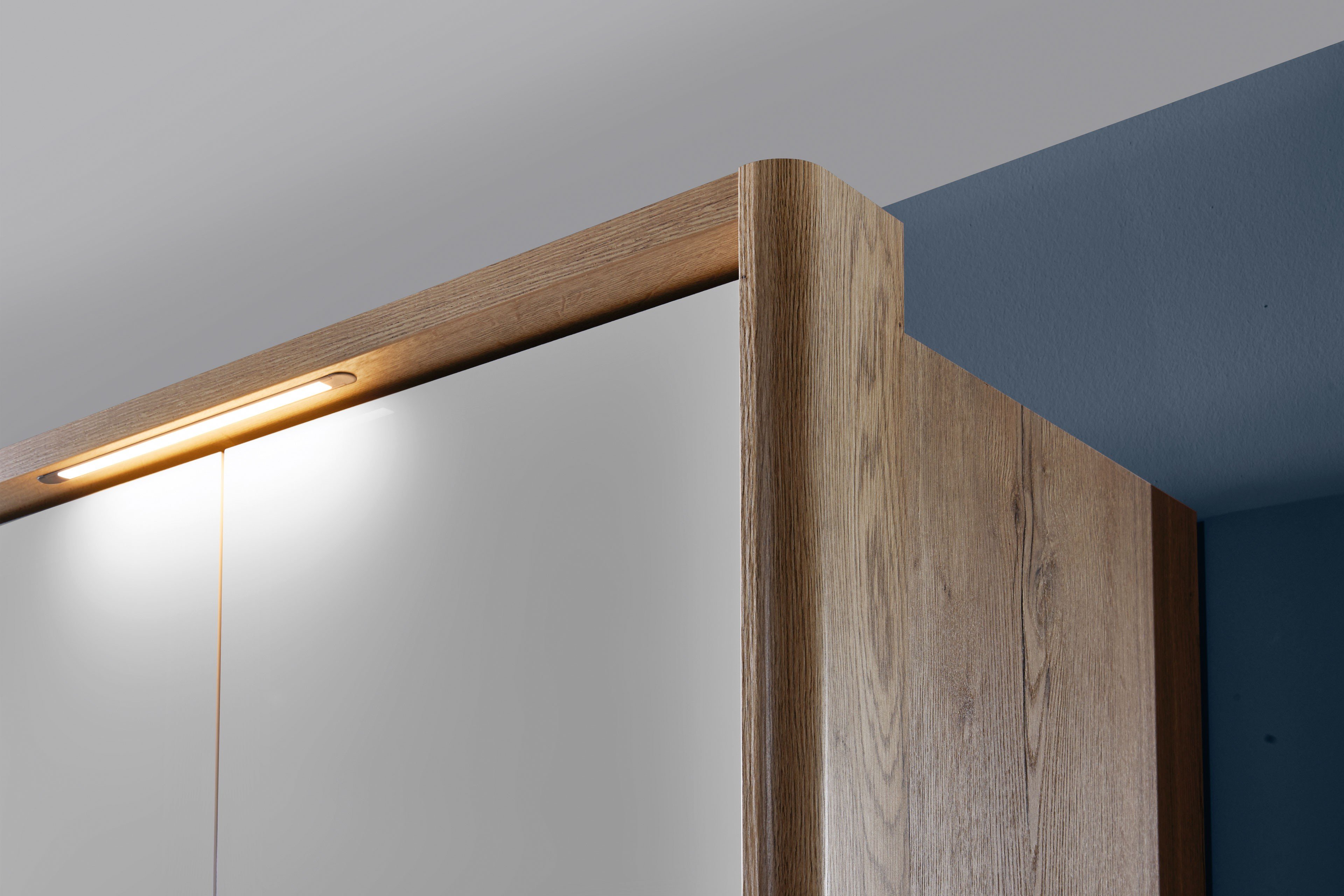 Loddenkemper Denver Kleiderschrank Eiche - weiß | Möbel Letz - Ihr