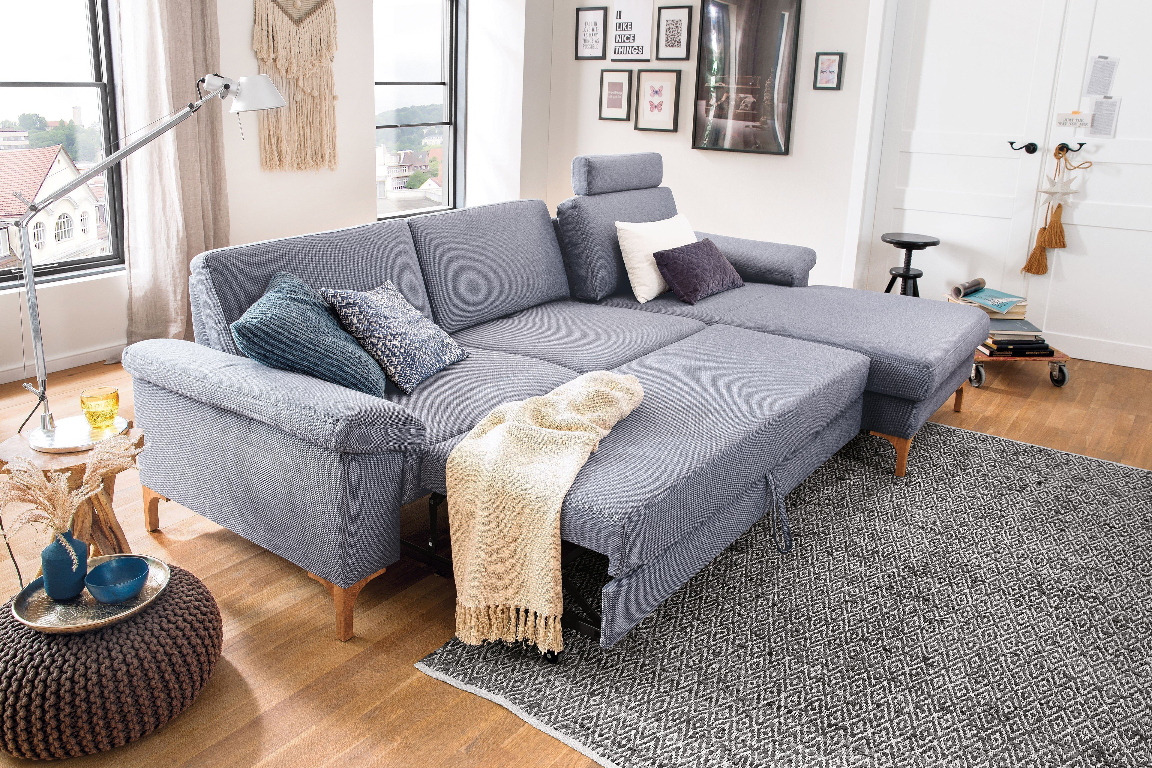 Blue-Grey Letz Online-Shop Ihr Möbel | Eckcouch in Move Candy - Coast