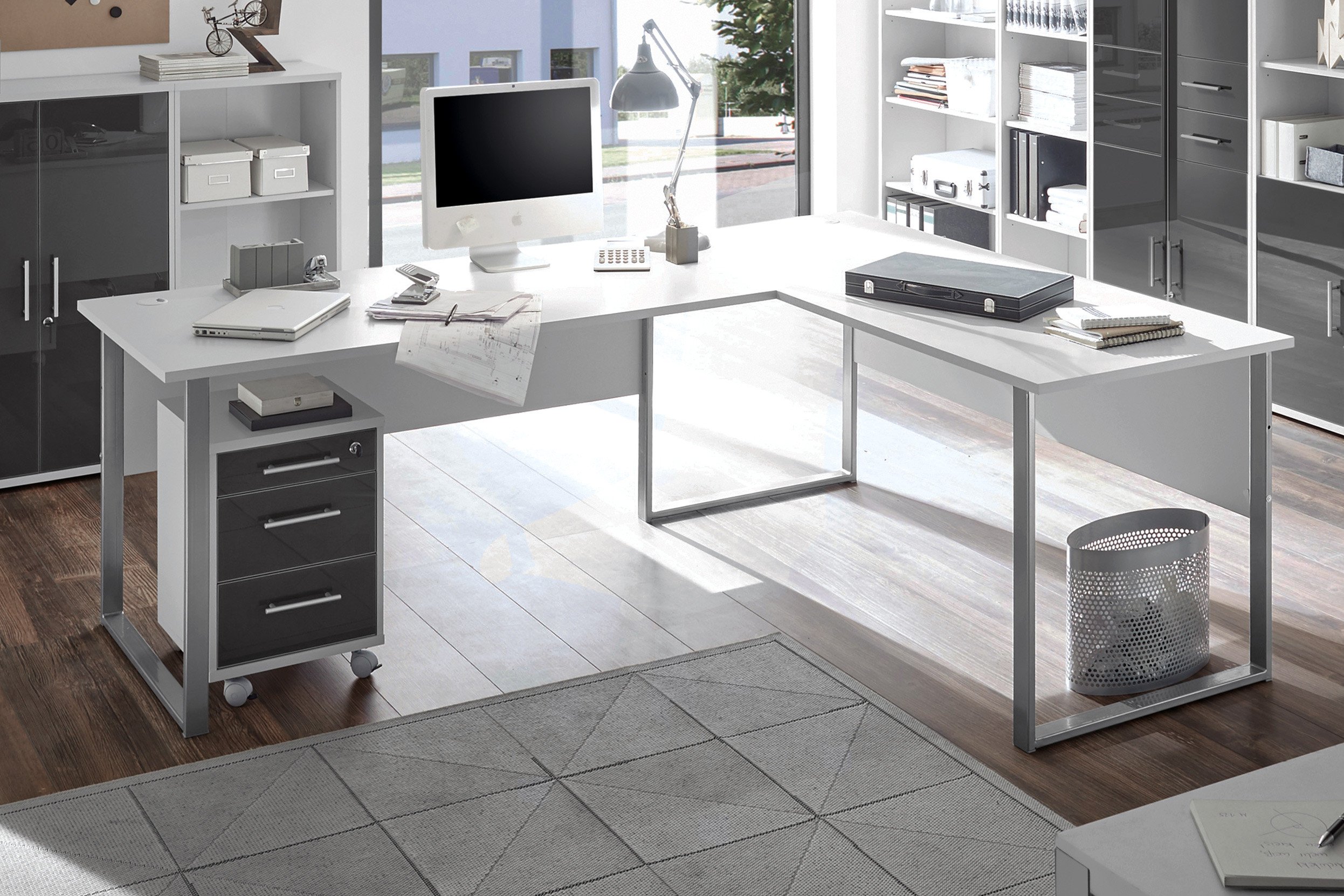 BEGA | Lux Online-Shop Eck-Schreibtisch grau Letz Consult Ihr Möbel Office -