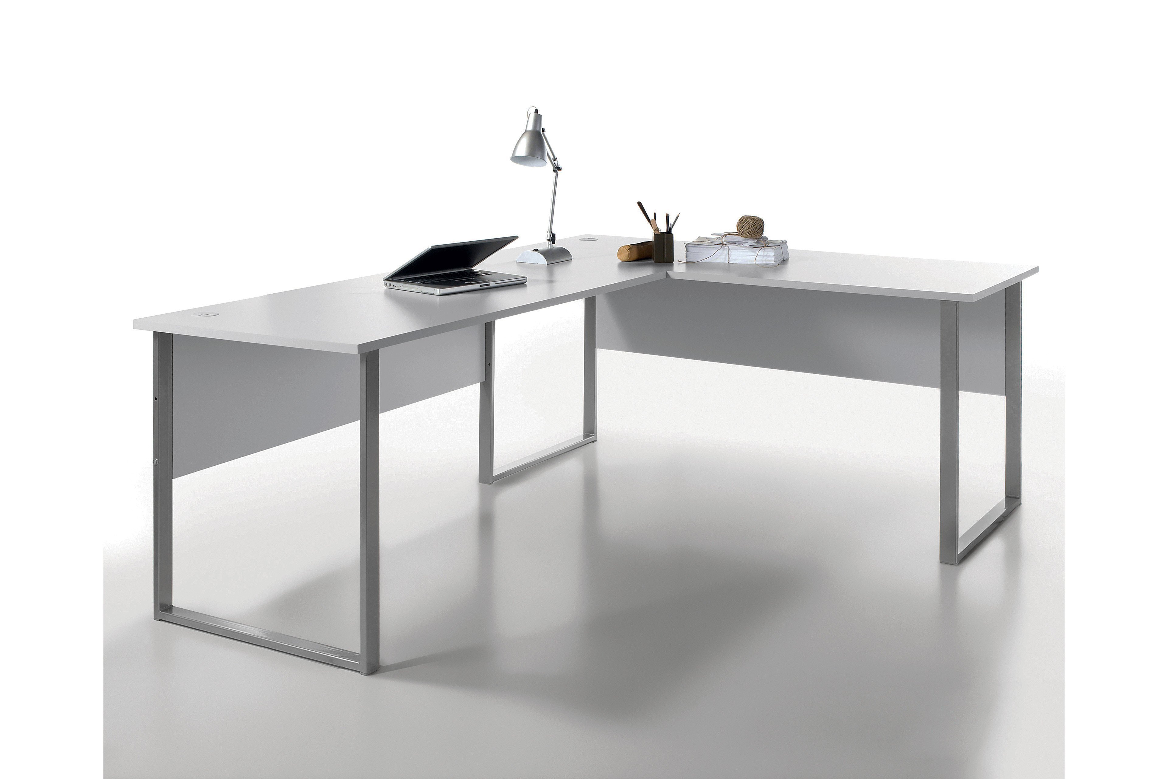 Office | Letz Online-Shop BEGA Eck-Schreibtisch Ihr Consult grau - Lux Möbel