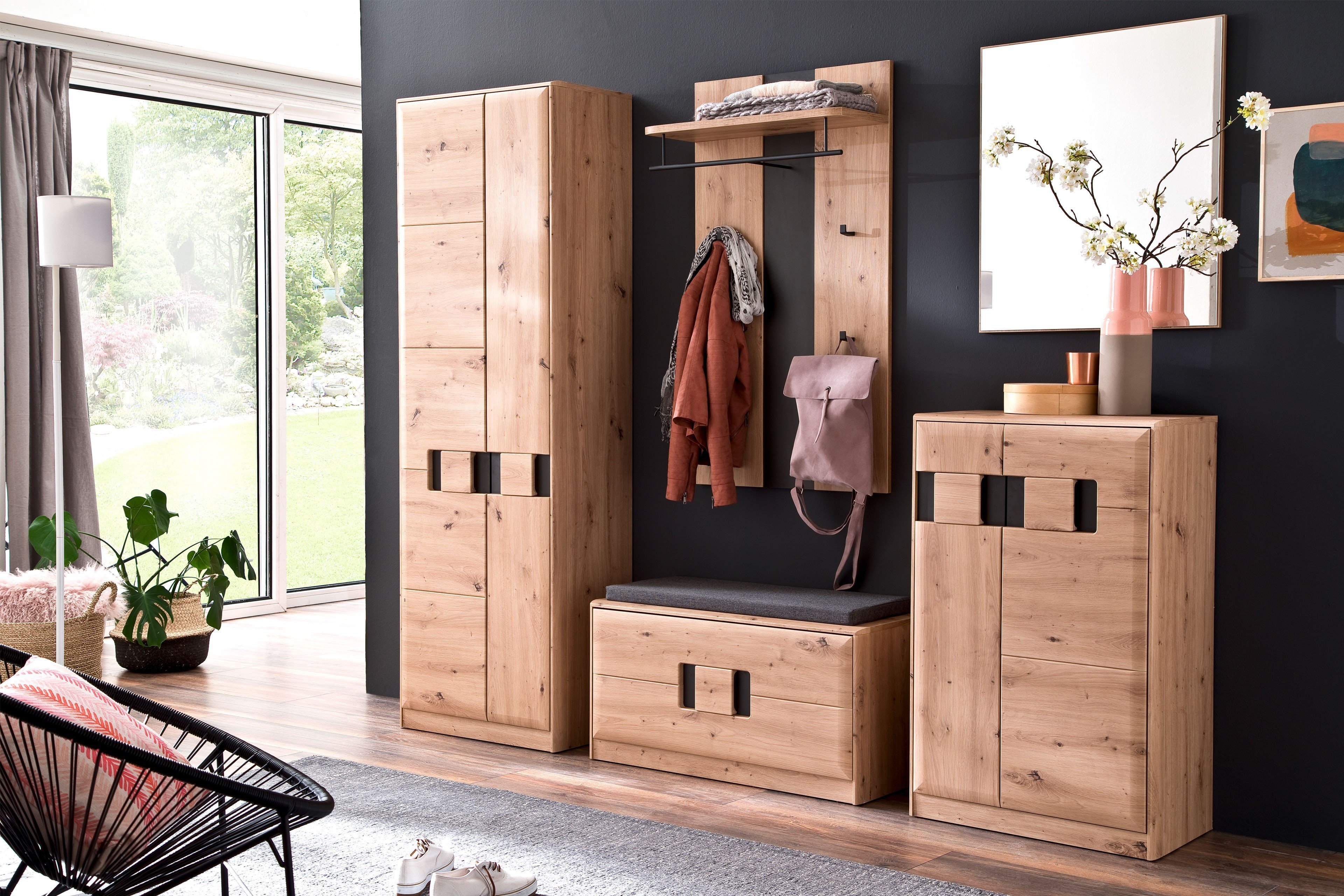 - Garderobe furniture Letz Online-Shop Argos Balkeneiche - Möbel MCA | in Ihr