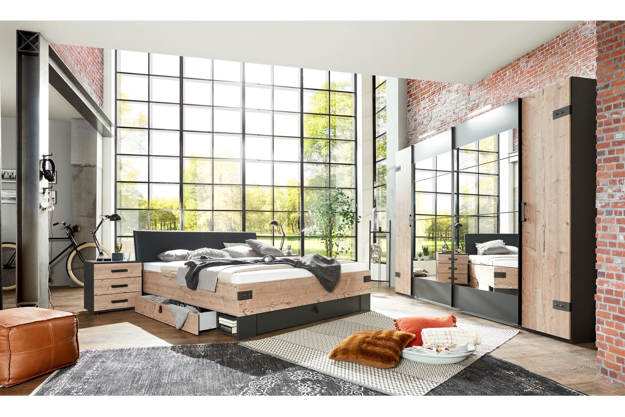 | - Möbel Letz Schlafzimmer-Set im Online-Shop Wimex Industriestil Ihr Stockholm