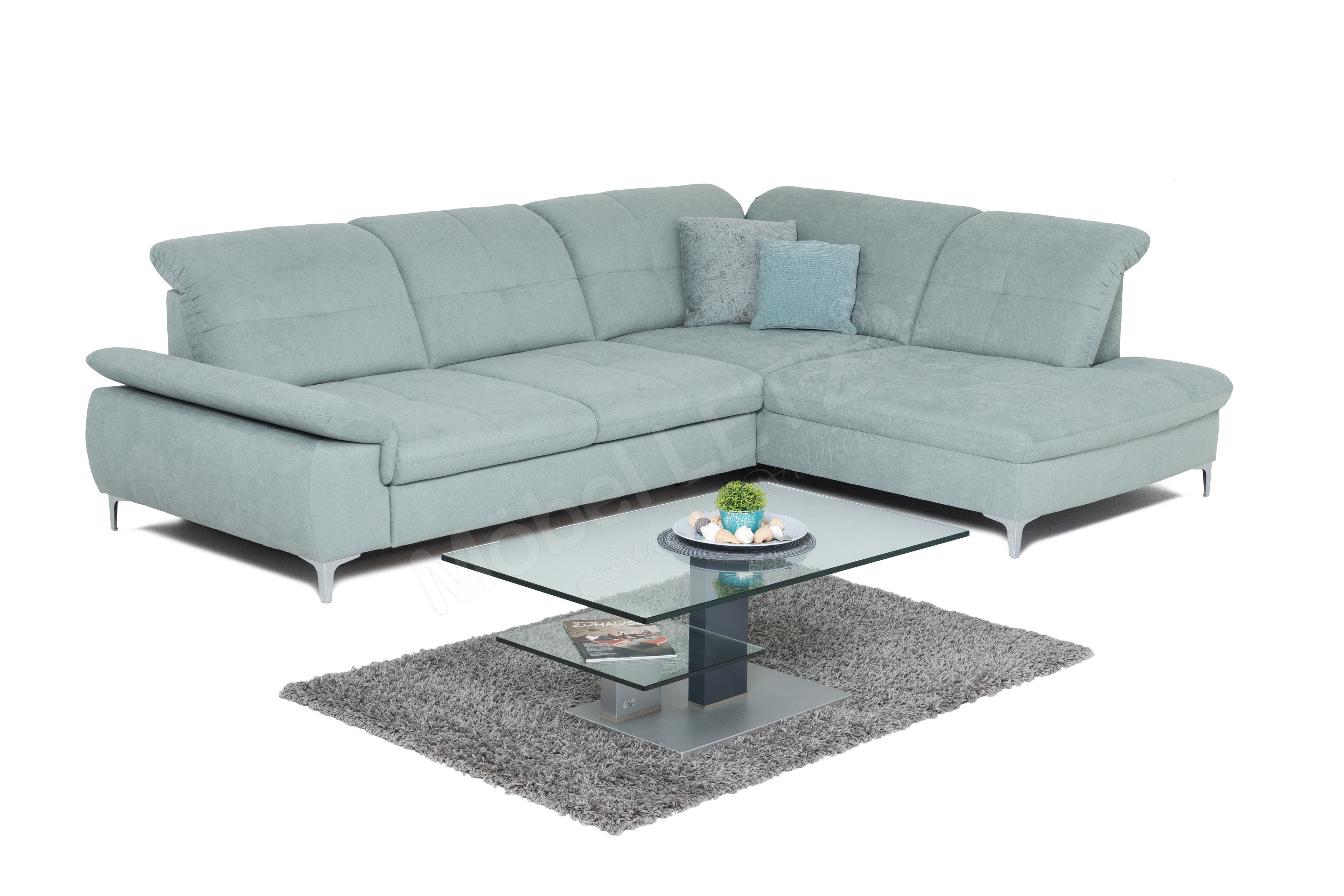 ADA Alina living 7178 Ecksofa in Hellblau Möbel Letz