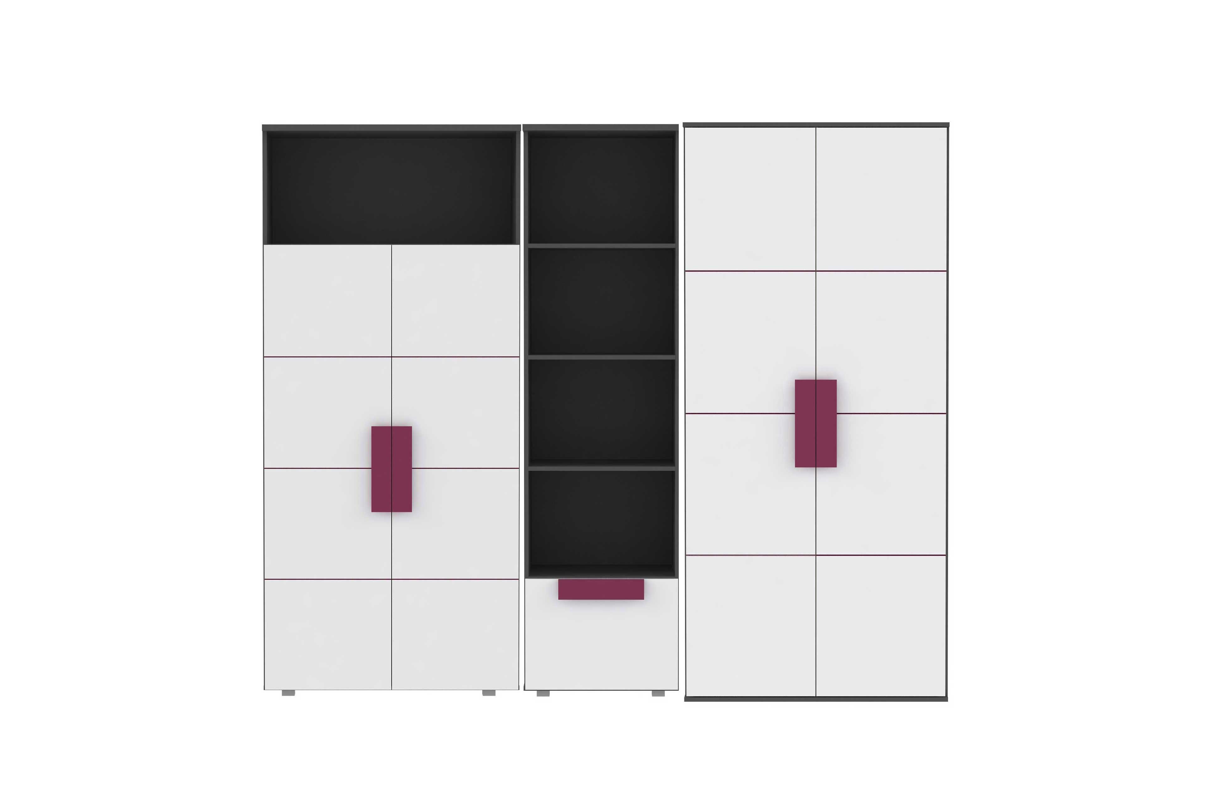 Forte Libelle Schrankwand Breite ca. 236 cm | Möbel Letz - Ihr Online-Shop