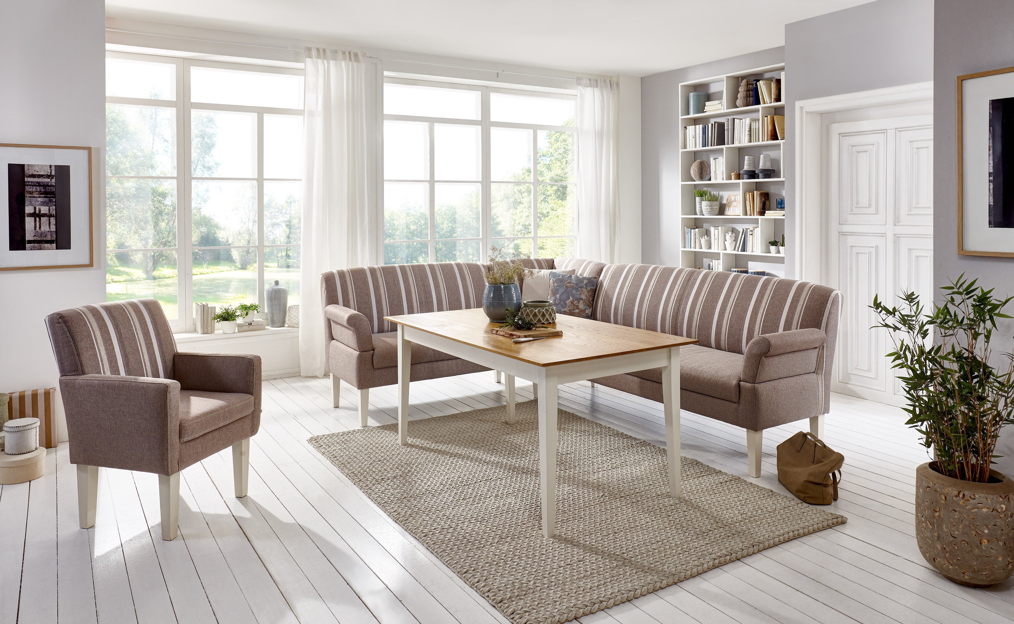 Malmö von Sit & More - home basic Eckbank links beige Malmö von Sit & More - home basic Eckbank links beige