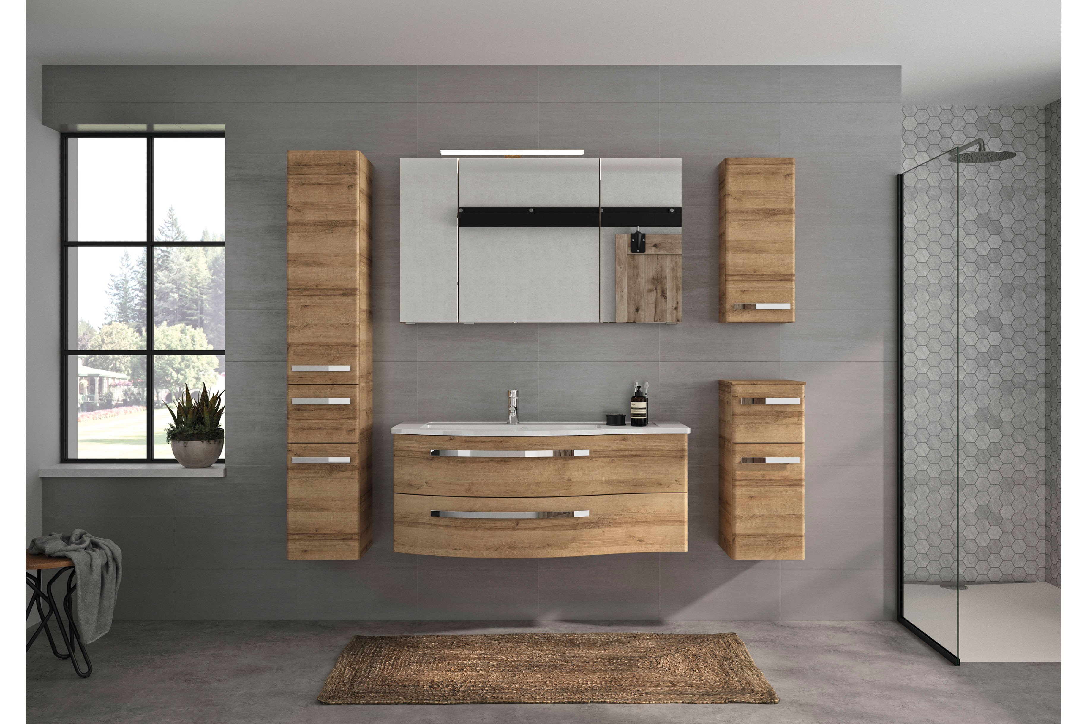 Badezimmer Fokus 4030 in Riviera Eiche von Pelipal | Möbel Letz - Ihr