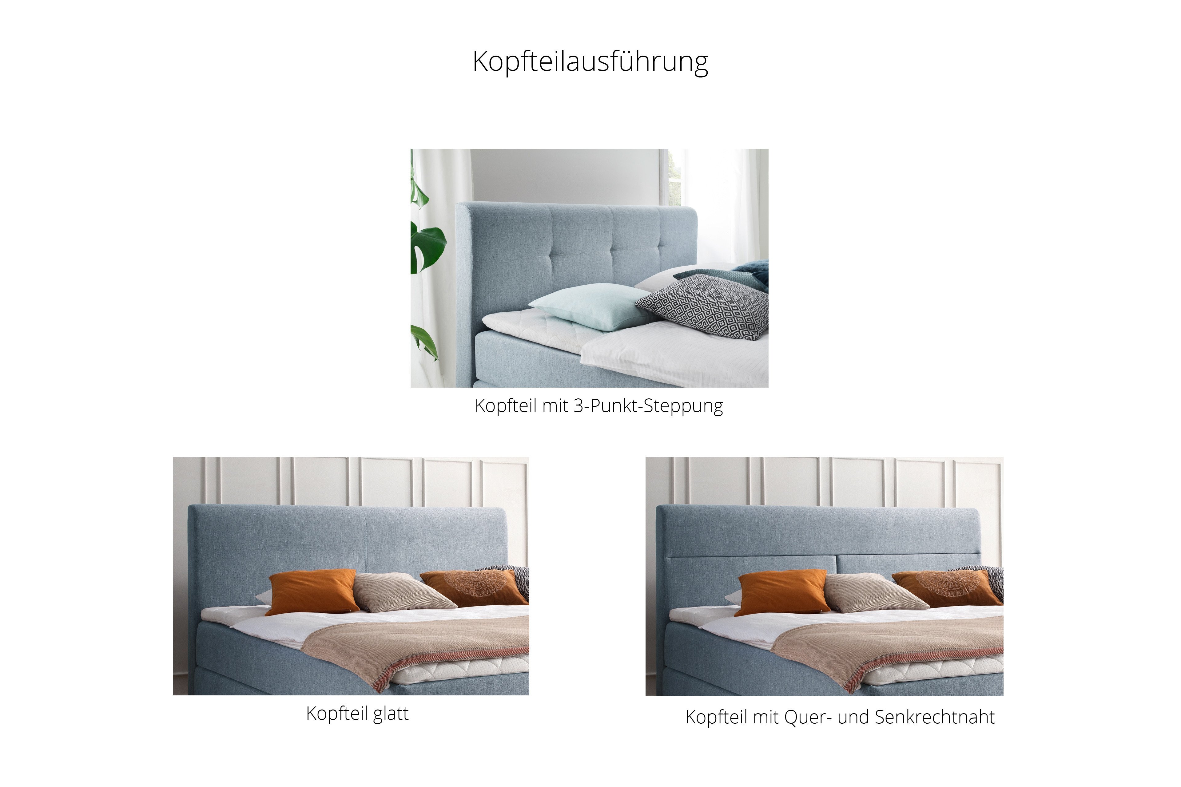 Boxspringbett Modern Life KT3 von Meise Möbel beige