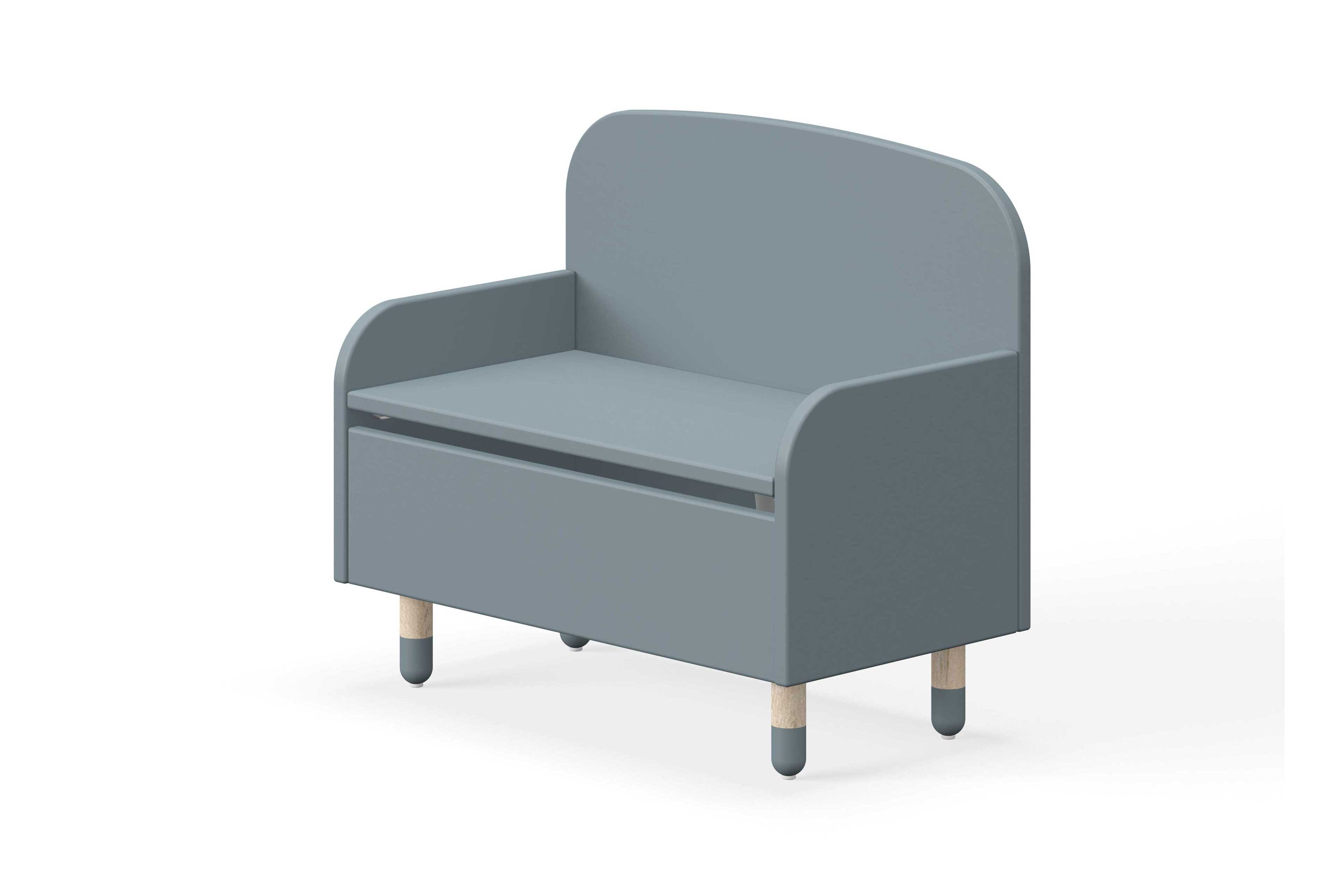 FLEXA Dots hellblaue Kinderbank mit Stauraum | Möbel Letz - Ihr Online-Shop