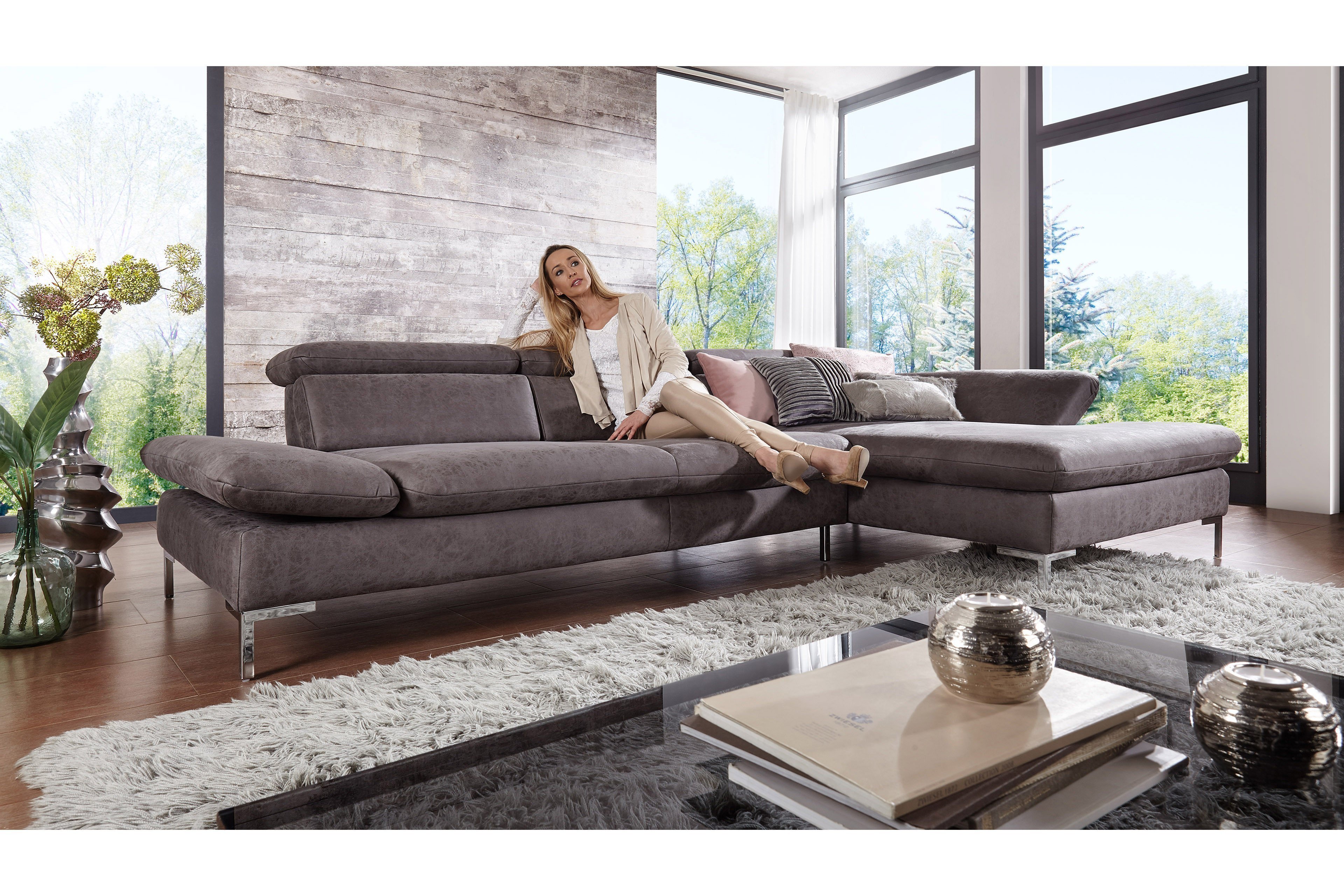 Dietsch Family Style 3 Polsterecke grau | Möbel Letz - Ihr Online-Shop