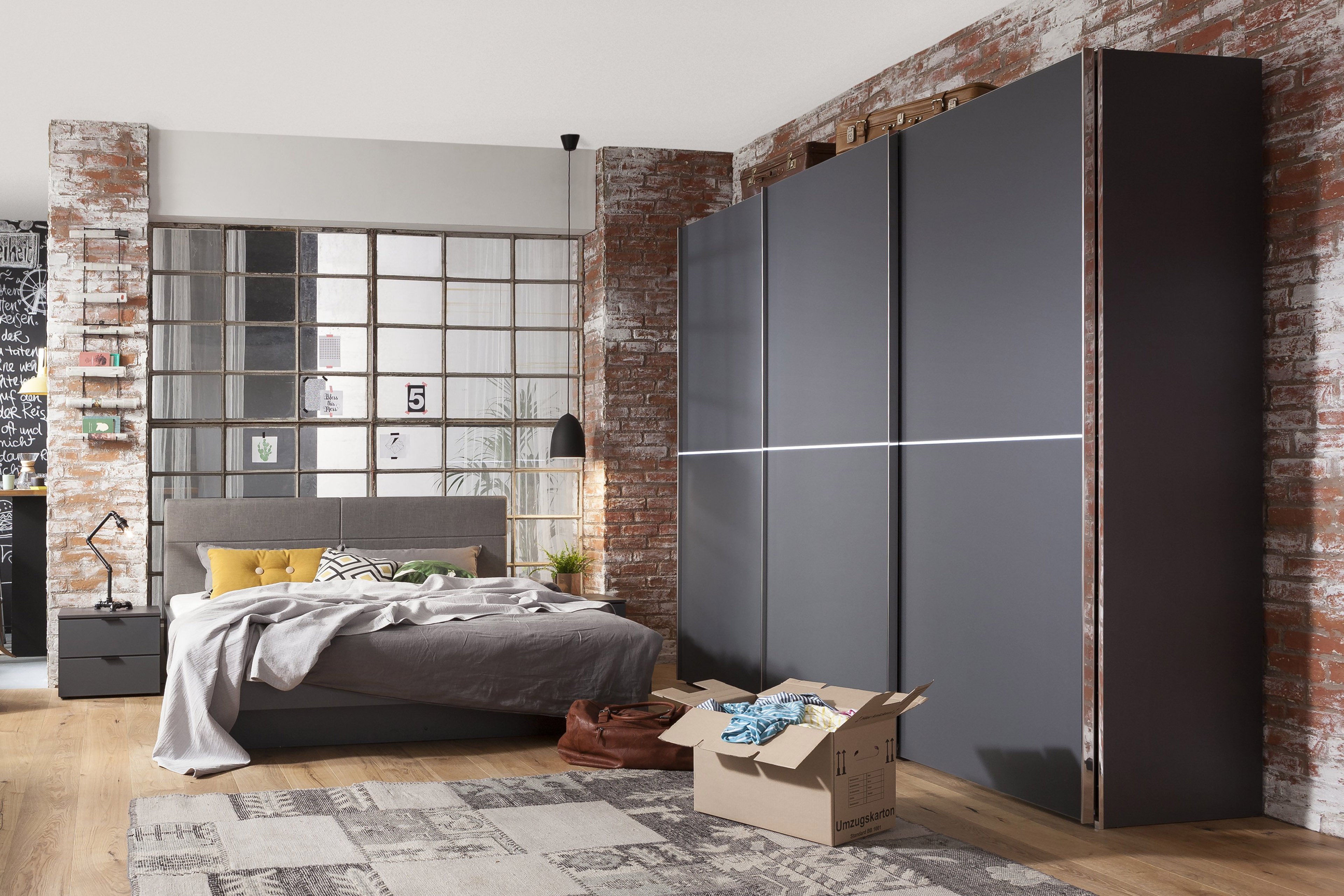 Express One Schlafzimmer-Set graphit | Möbel Letz - Ihr Online-Shop