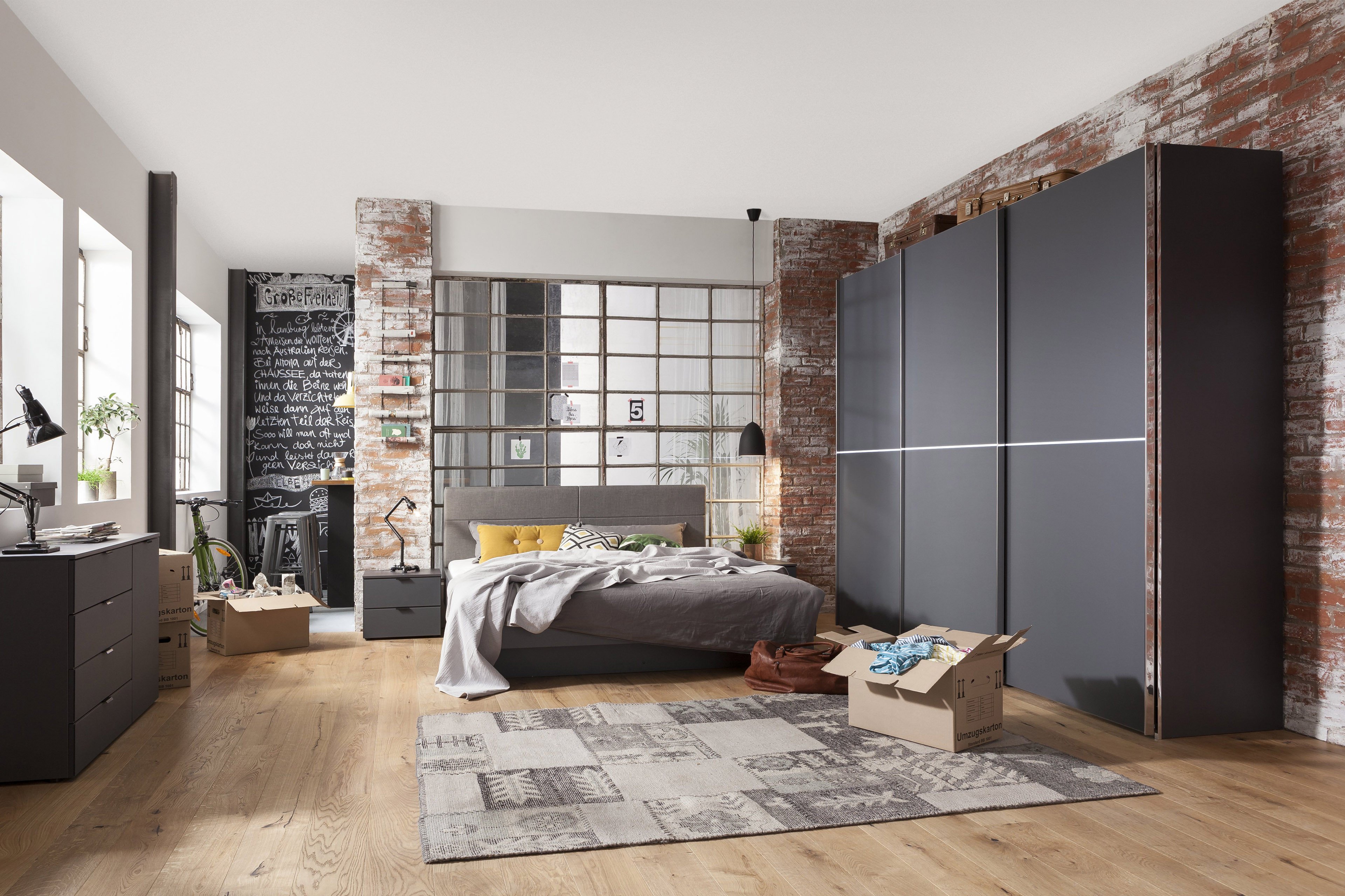 Express One Schlafzimmer-Set graphit | Möbel Letz - Ihr Online-Shop