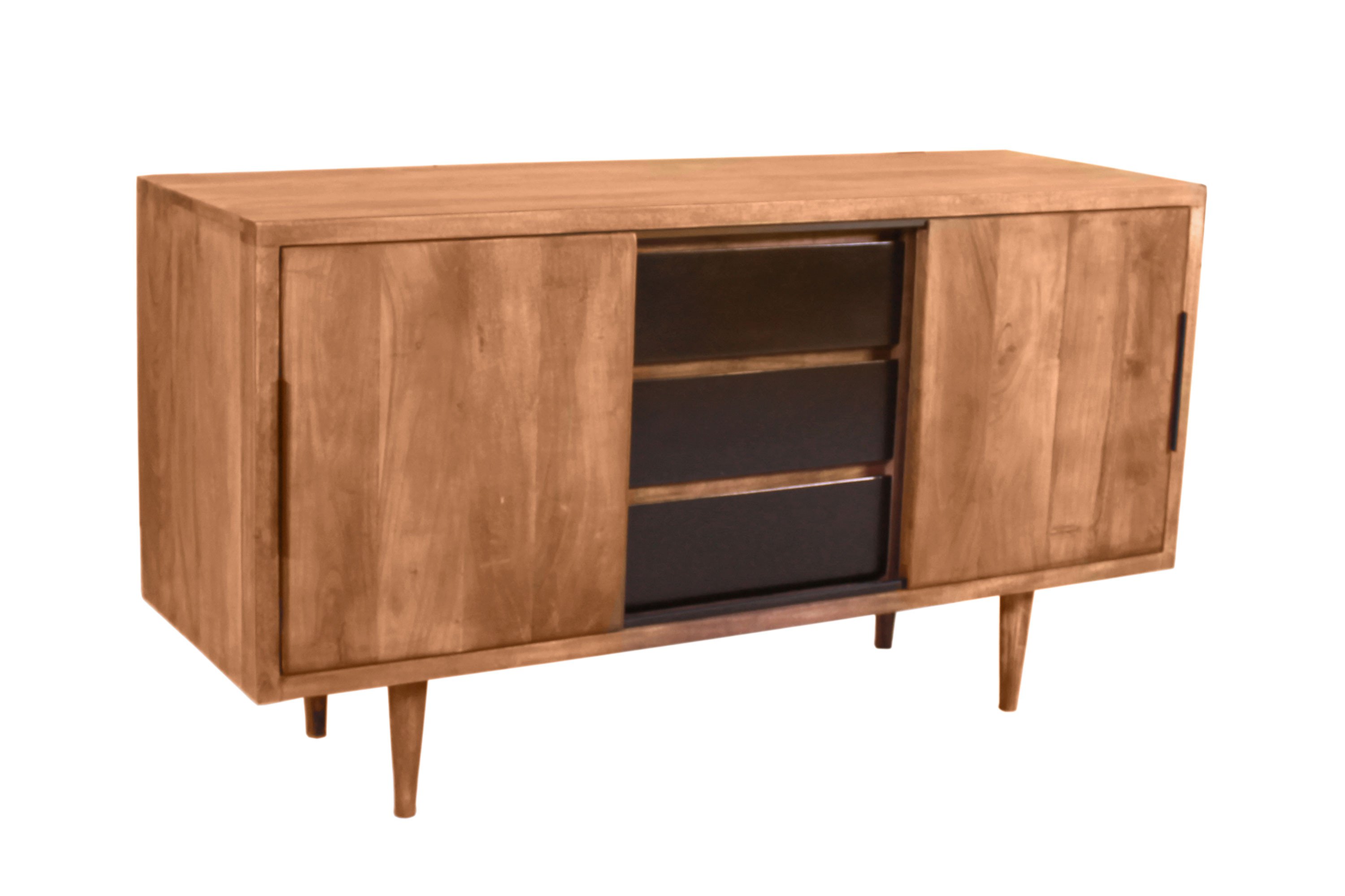 Sideboard Mid Century Akazienholz natur von SIT Möbel