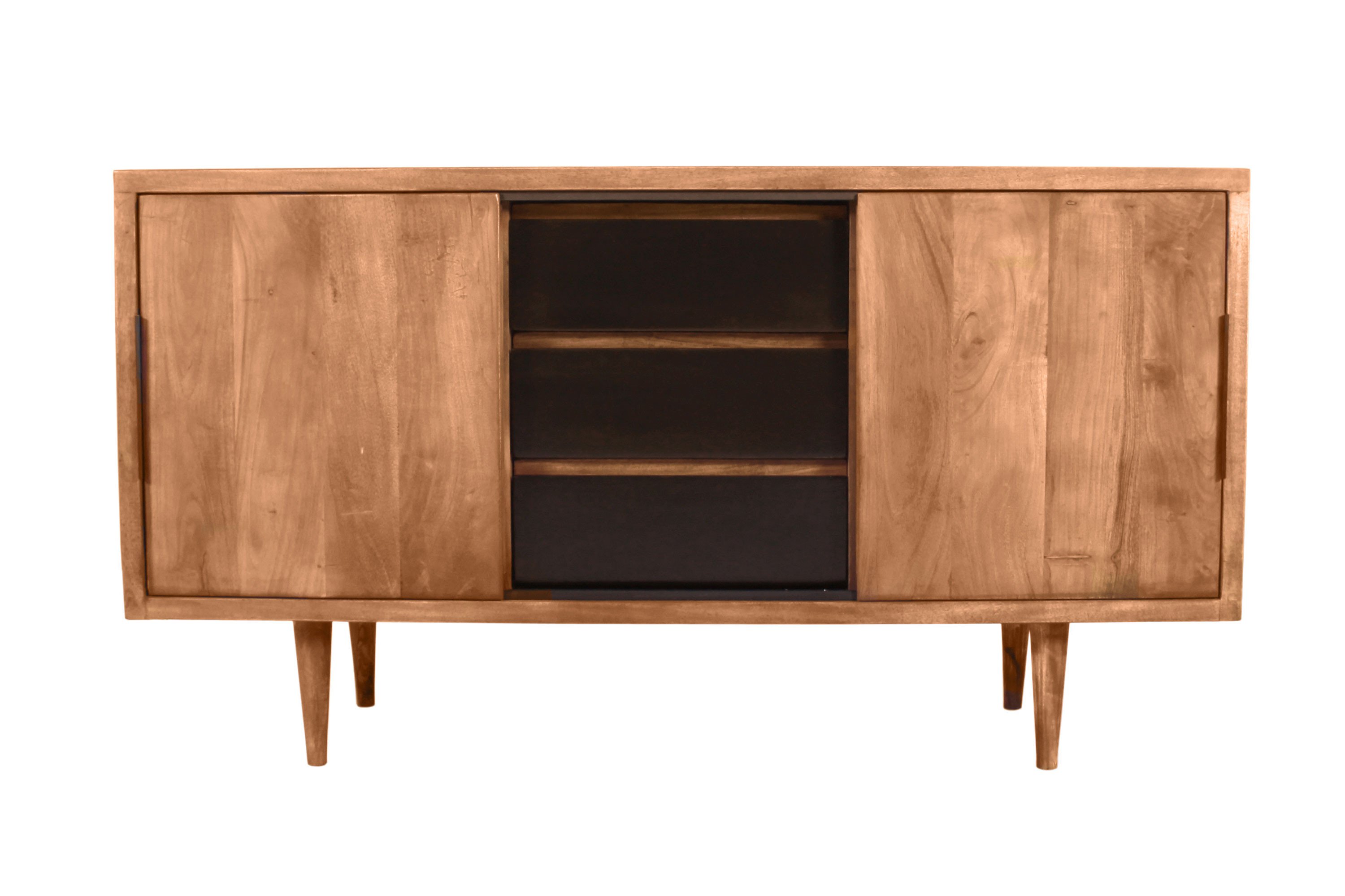 Sideboard Mid Century Akazienholz natur von SIT Möbel