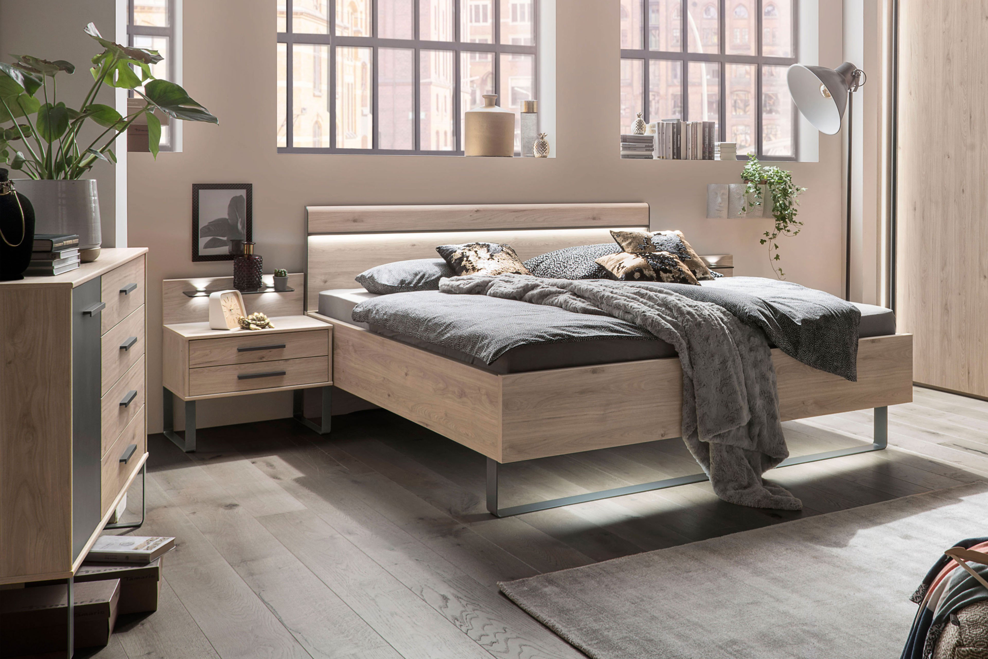 Wiemann Brüssel Schlafzimmer-Set Letz Möbel Online-Shop | Ihr Eiche - - Schiefer