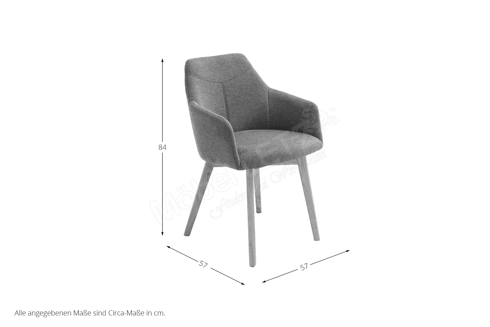 MCA Direkt Stuhl Jackson/ Jacky Bezug aus Flachgewebe | Möbel Letz