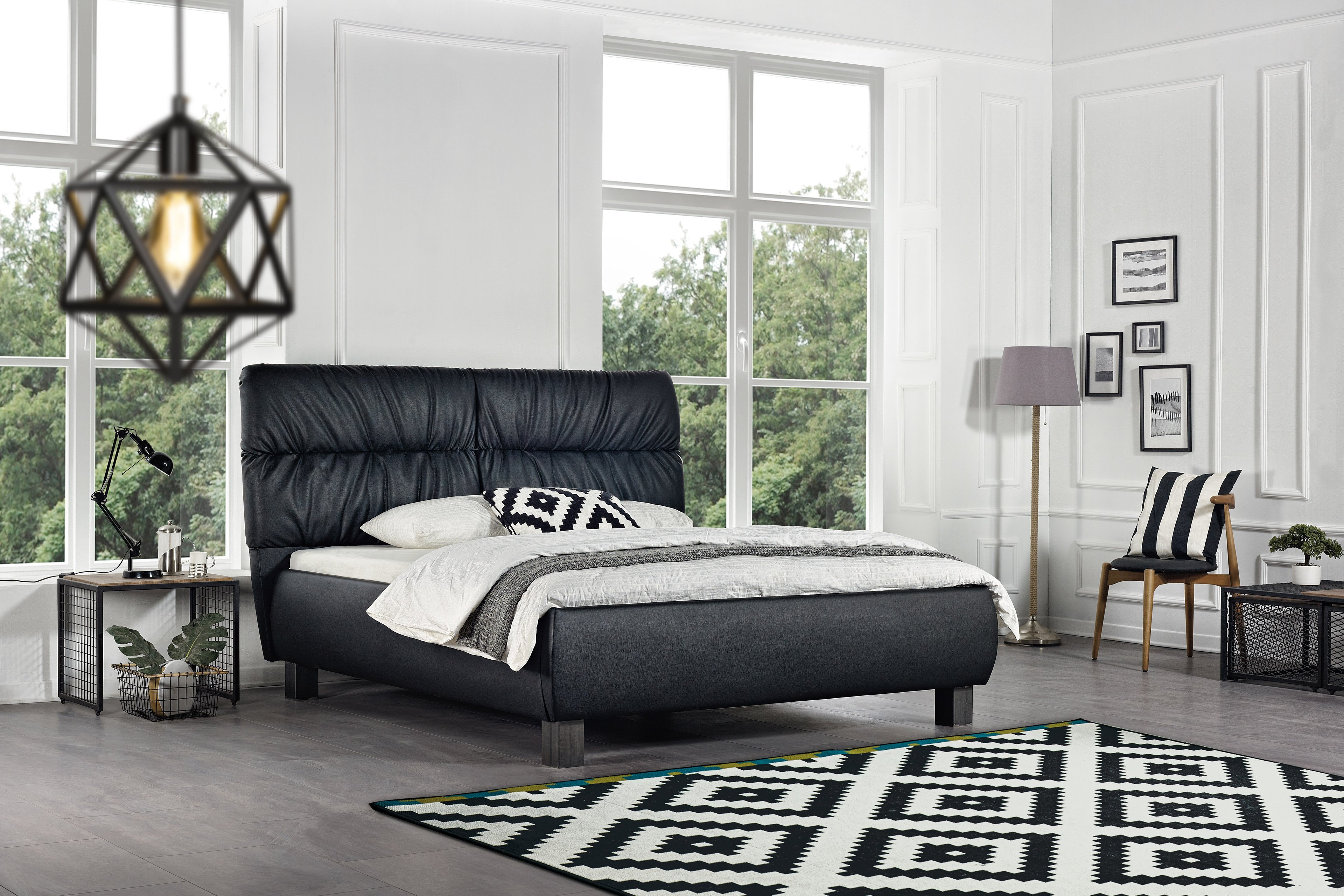 Ihr Letz BED - BOX PB-2020 | Online-Shop Schwarz Polsterbett Möbel in