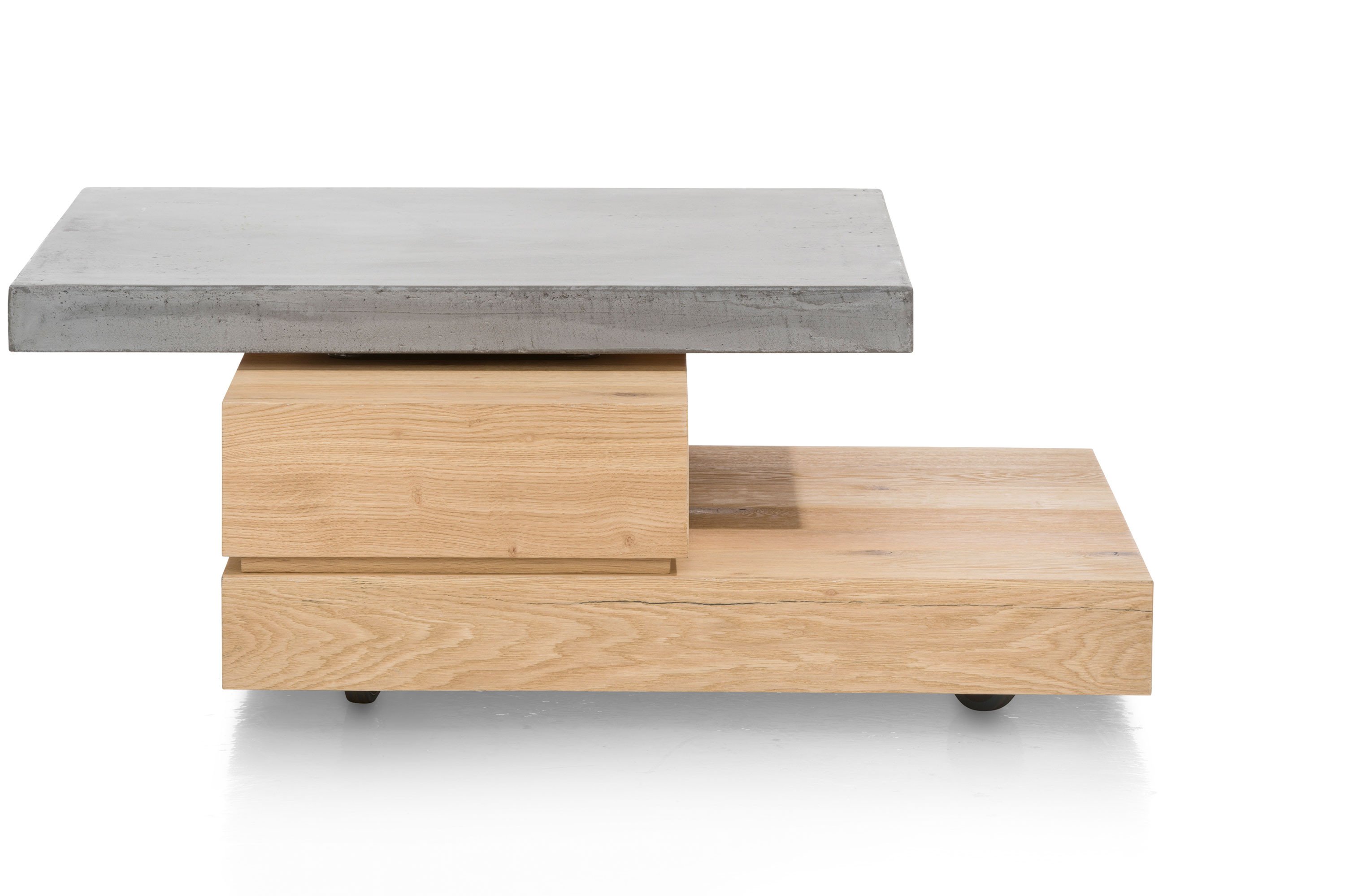 Casada Couchtisch Calvi Eiche natur / Beton charcoal ...