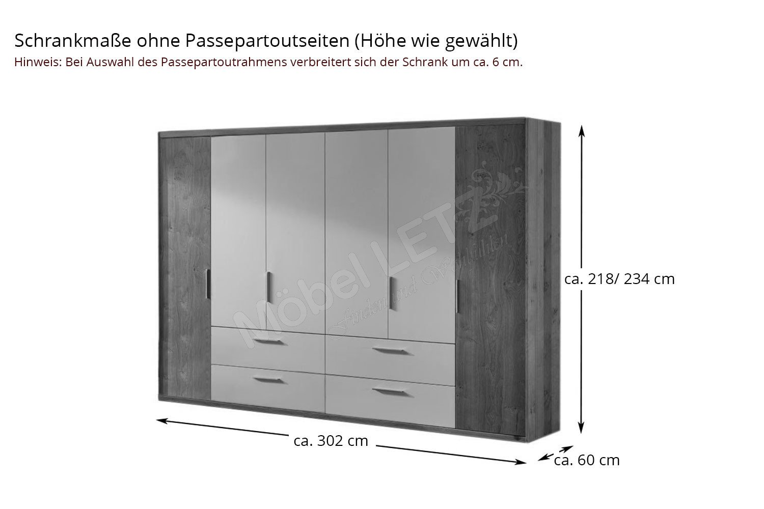 Dietz Cortina Schlafzimmer Wildeiche - creme | Möbel Letz - Ihr Online-Shop