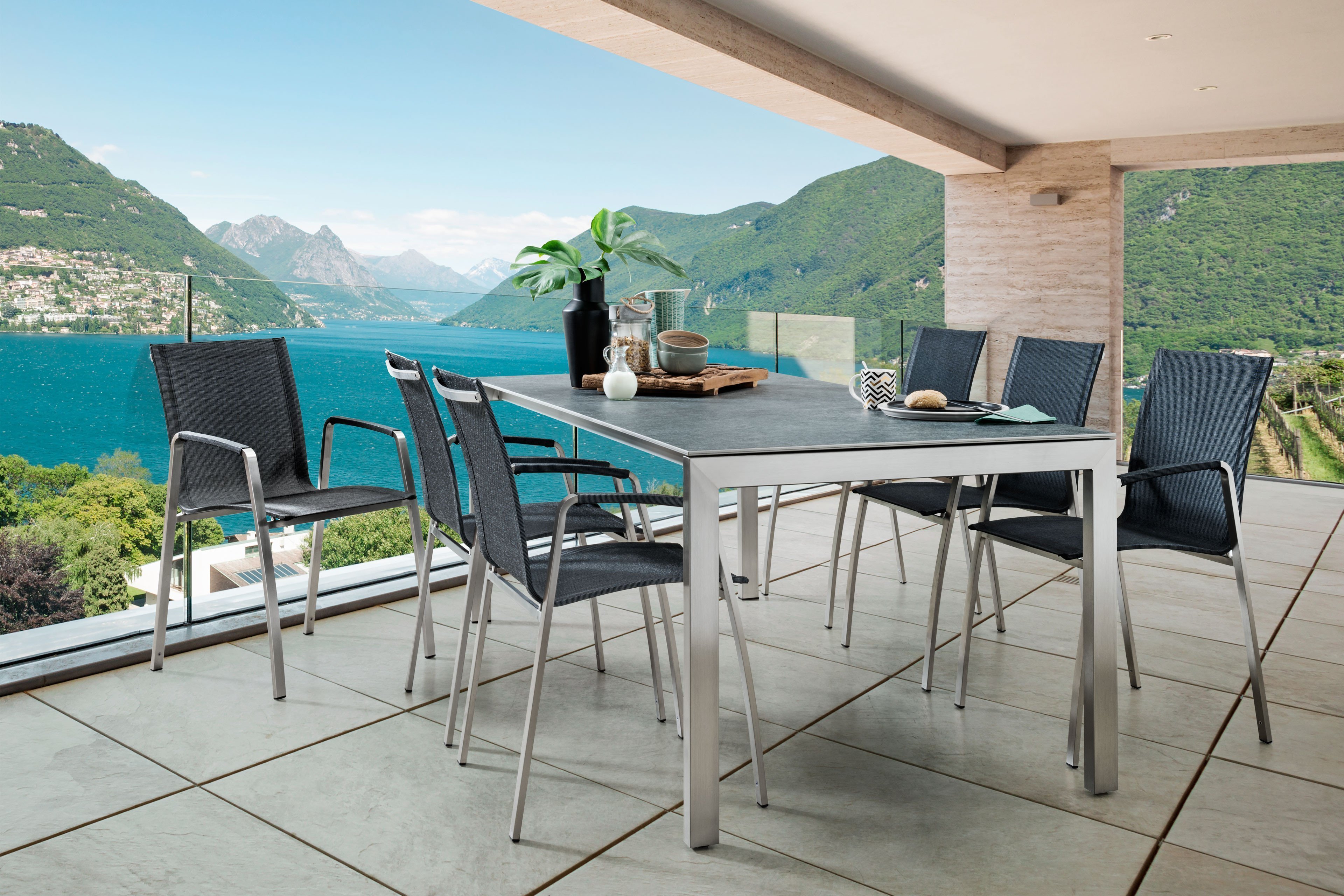 SIT Mobilia Gartentisch Ventura Edelstahl/ Keramikplatte | Möbel Letz