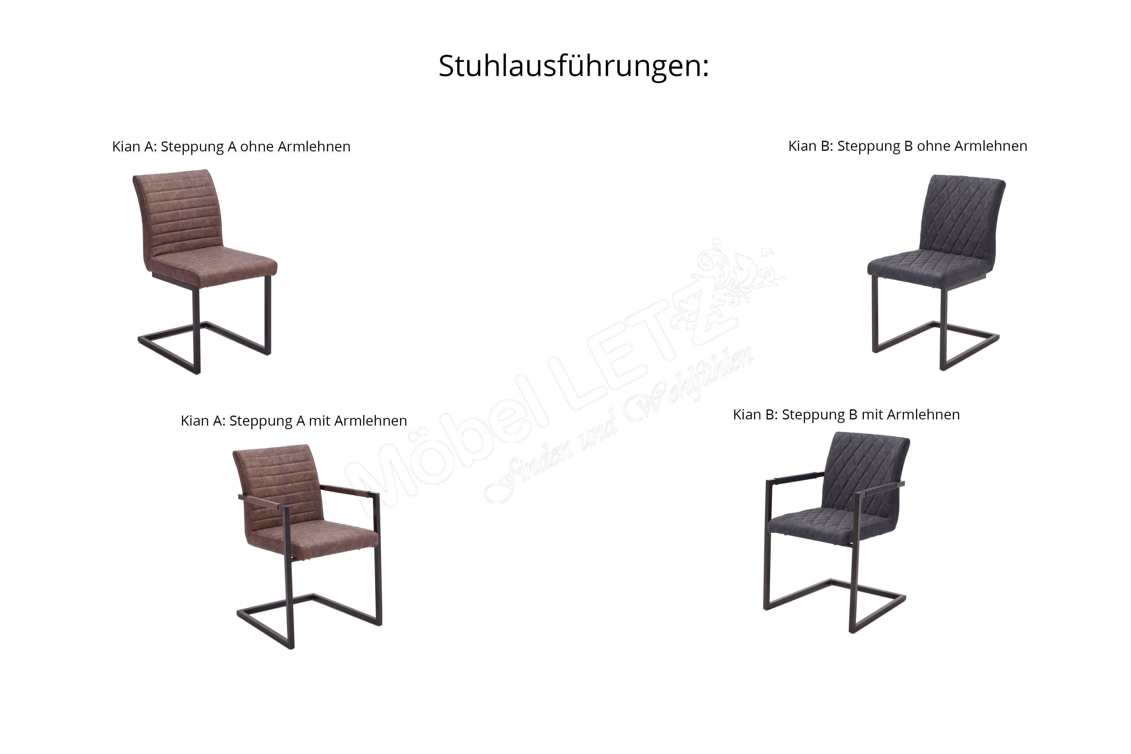 MCA furniture Schwingstuhl Kian braun - | Letz Online-Shop Thom Ihr A/ Möbel