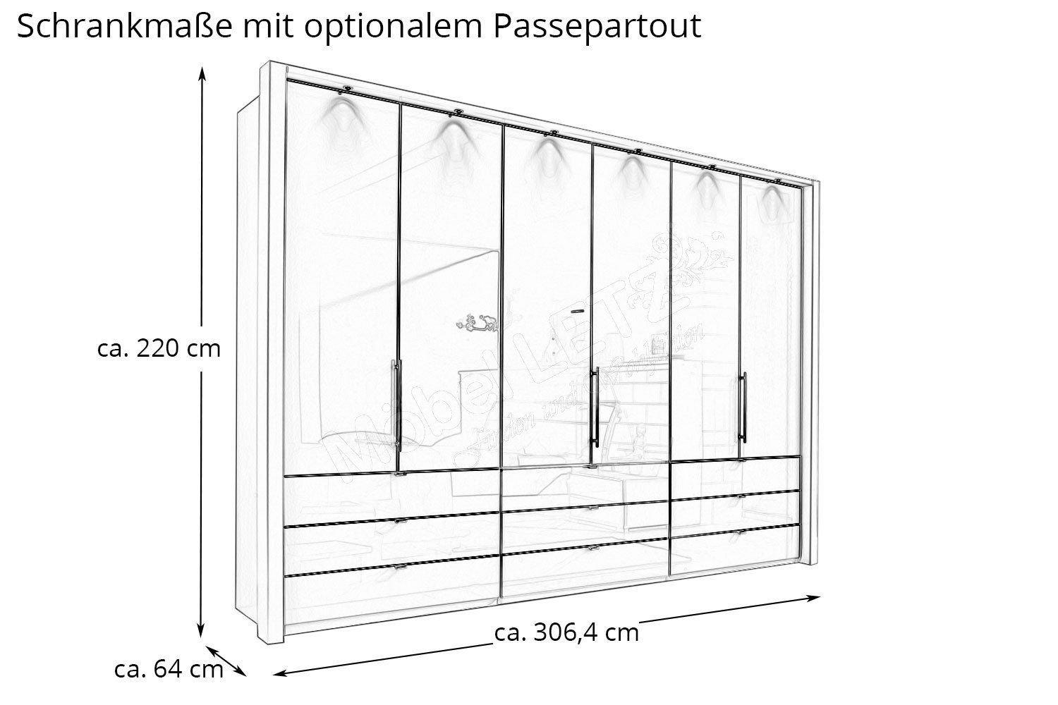 Wiemann Loft Schrank 9 Auszüge Letz Glas - Möbel | Ihr Online-Shop kieselgrau