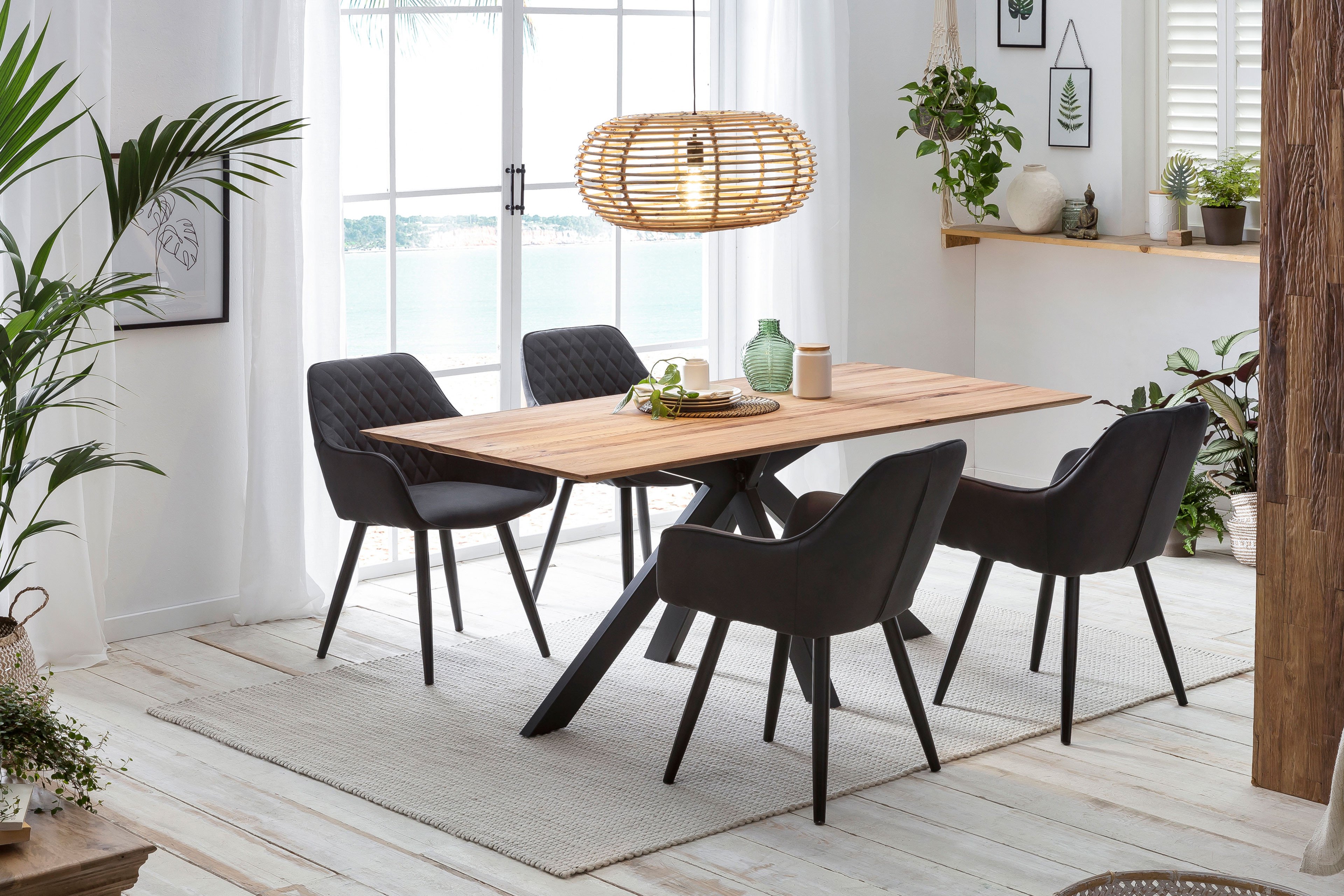 Schweizer Eiche Tisch Kante massiv.direkt Online-Shop Letz Ihr Montreal Möbel | - mit