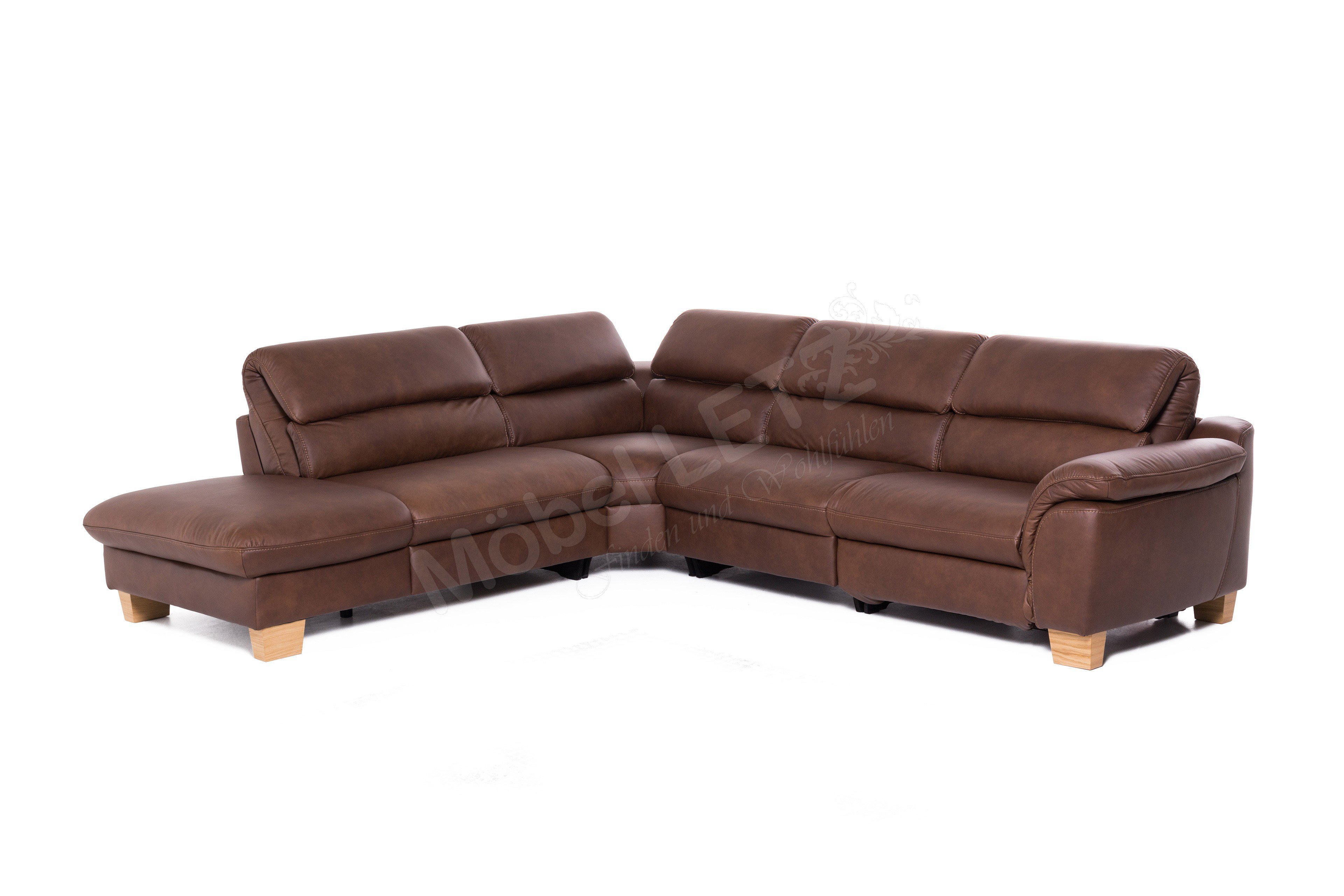 Planpolster Hillsboro Echtledergarnitur braun | Möbel Letz - Ihr Online