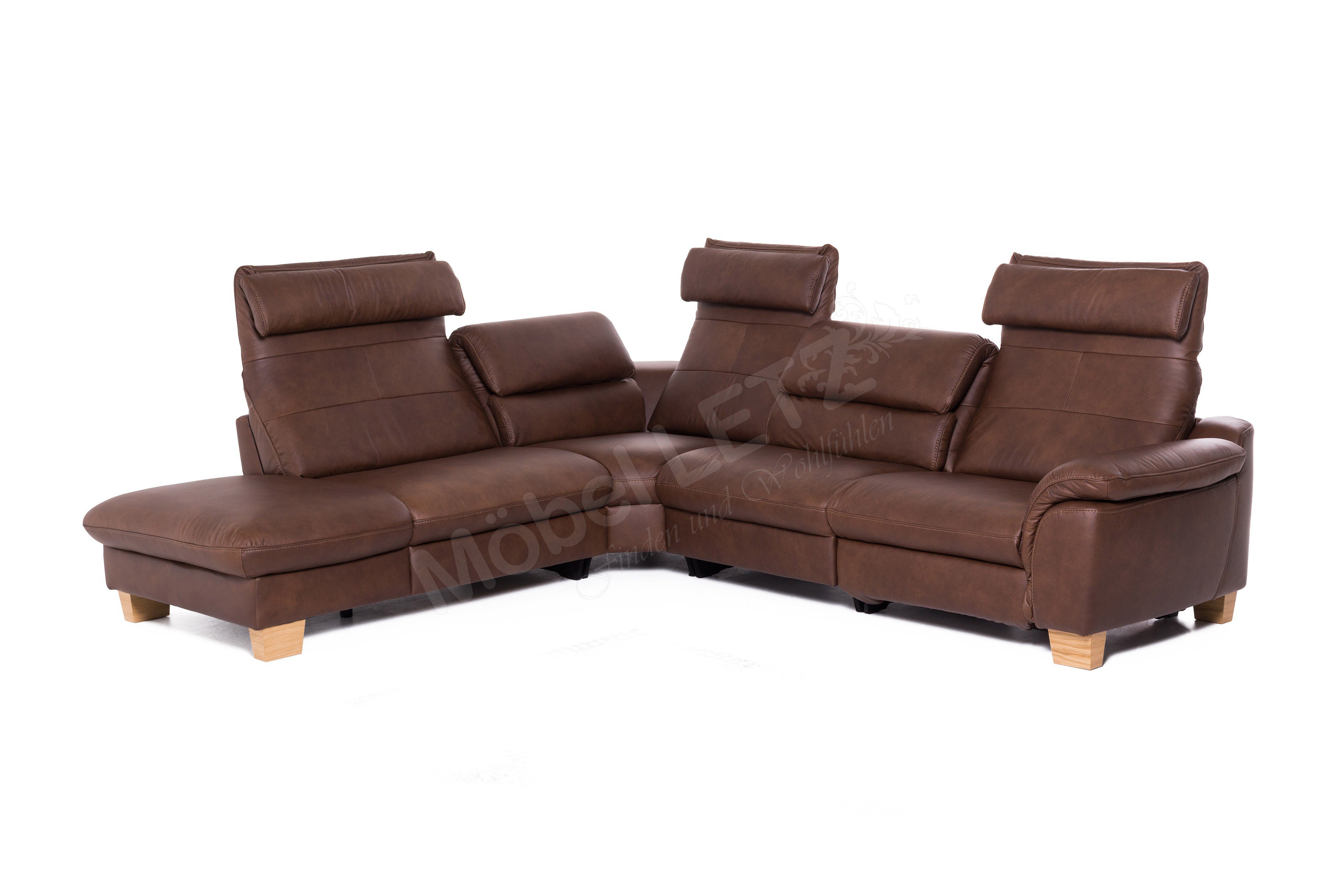 Planpolster Hillsboro Echtledergarnitur braun | Möbel Letz - Ihr Online