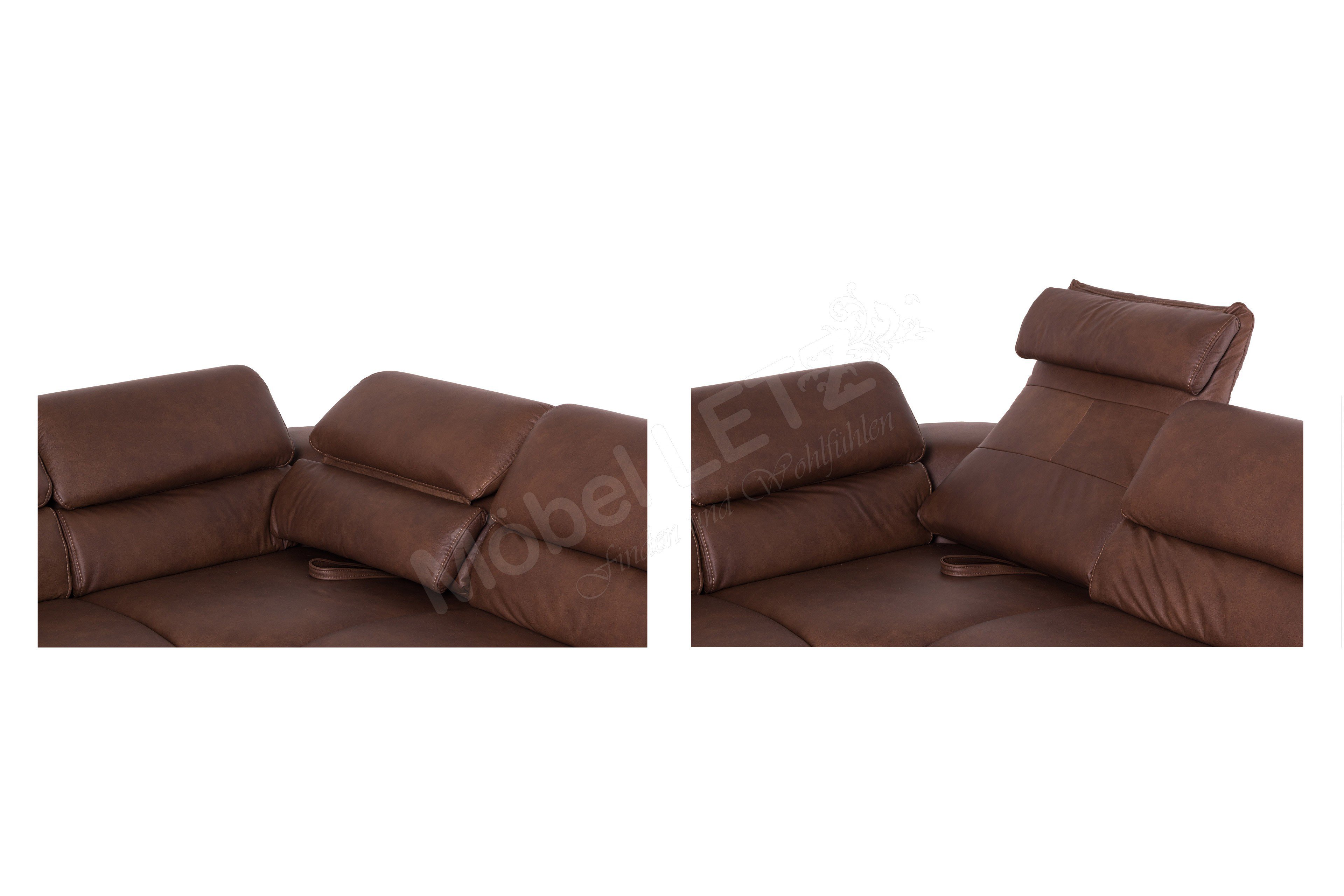 Planpolster Hillsboro Echtledergarnitur braun | Möbel Letz - Ihr Online