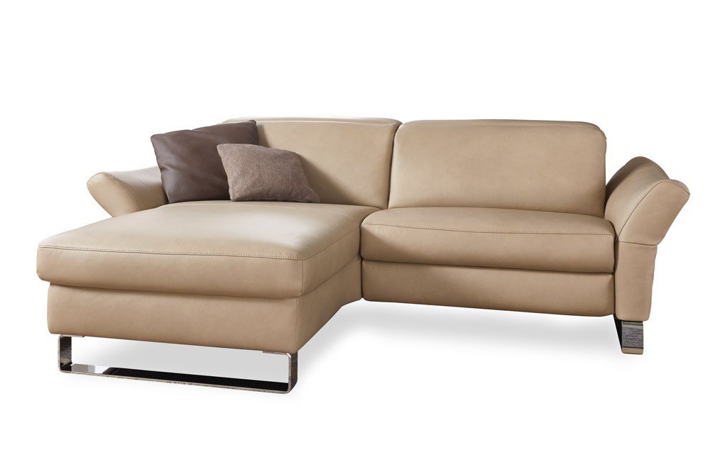 Planpolster Springfield Echtledergarnitur beige | Möbel Letz - Ihr