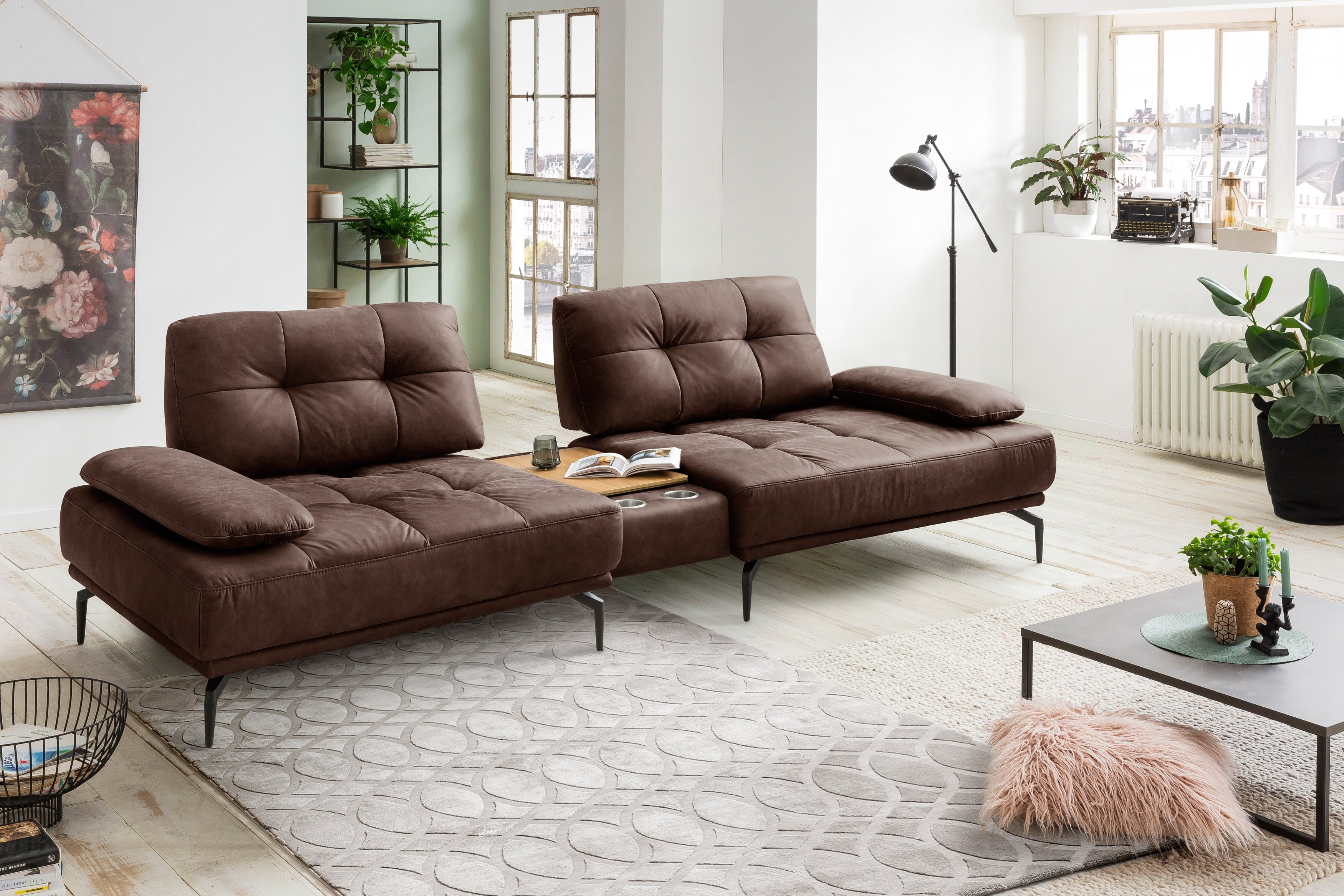 Sofa - Falcone Möbel | dunkelbraun Exxpo by Letz Ihr Gala 2-sitzig Online-Shop