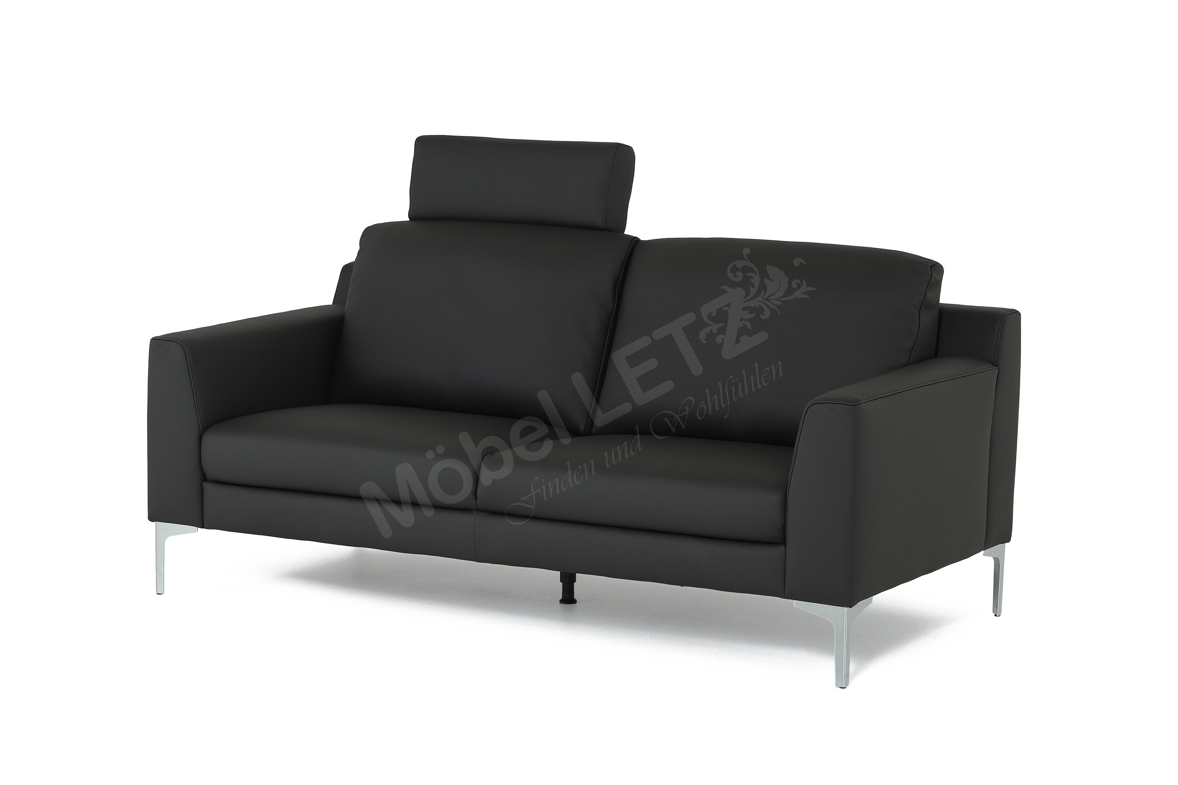 DFM Mesa Ledercouch in Anthrazit | Möbel Letz - Ihr Online-Shop