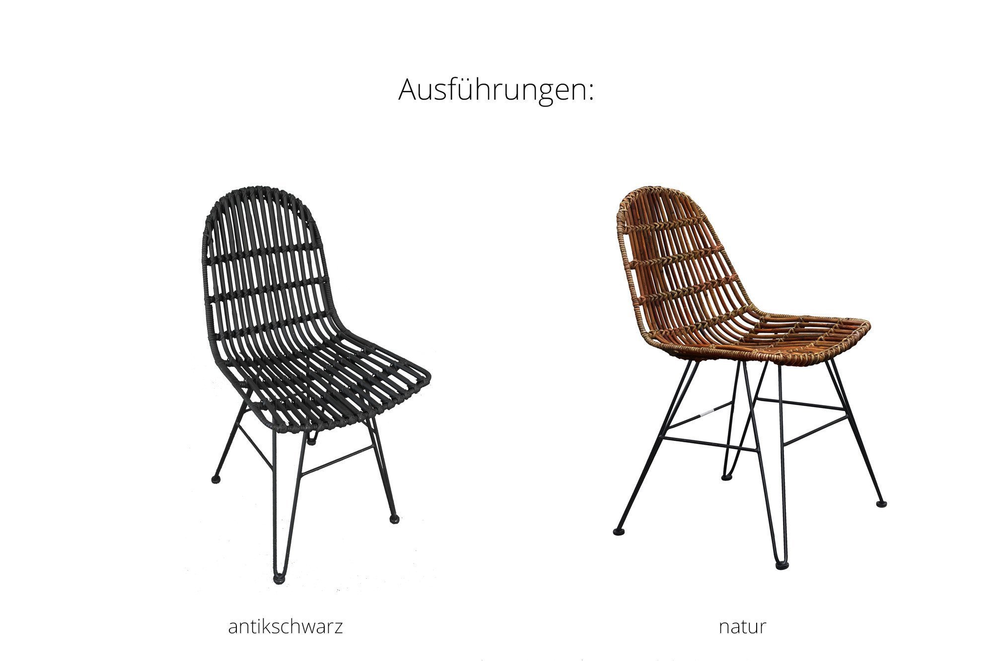 SIT Möbel Stuhl Rattan Vintage Sitzhöhe ca. 49 cm | Möbel Letz - Ihr  Online-Shop