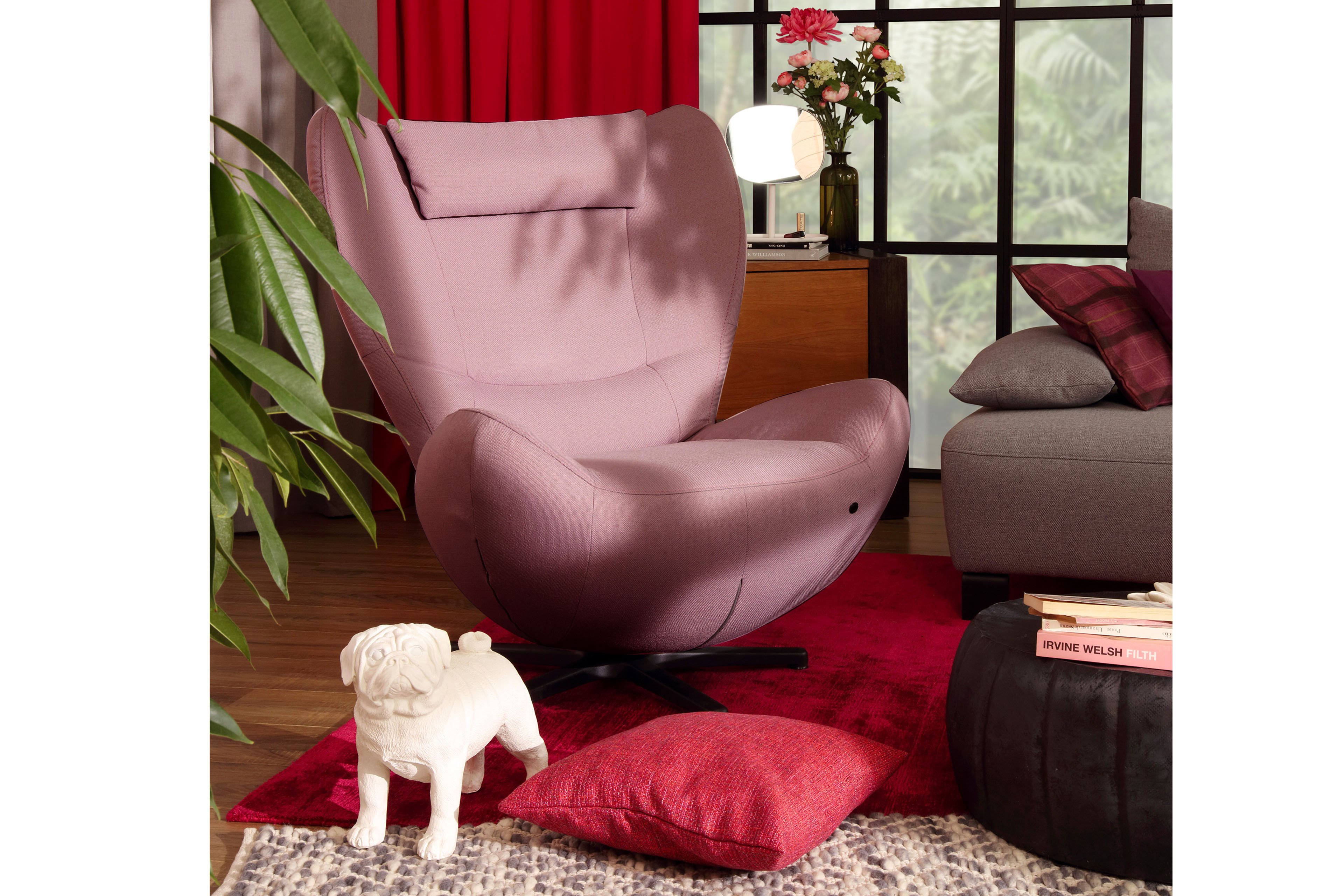 Online-Shop 9078 - Möbel Letz rosa Tailor | Pure Tom Tom Ohrensessel Ihr