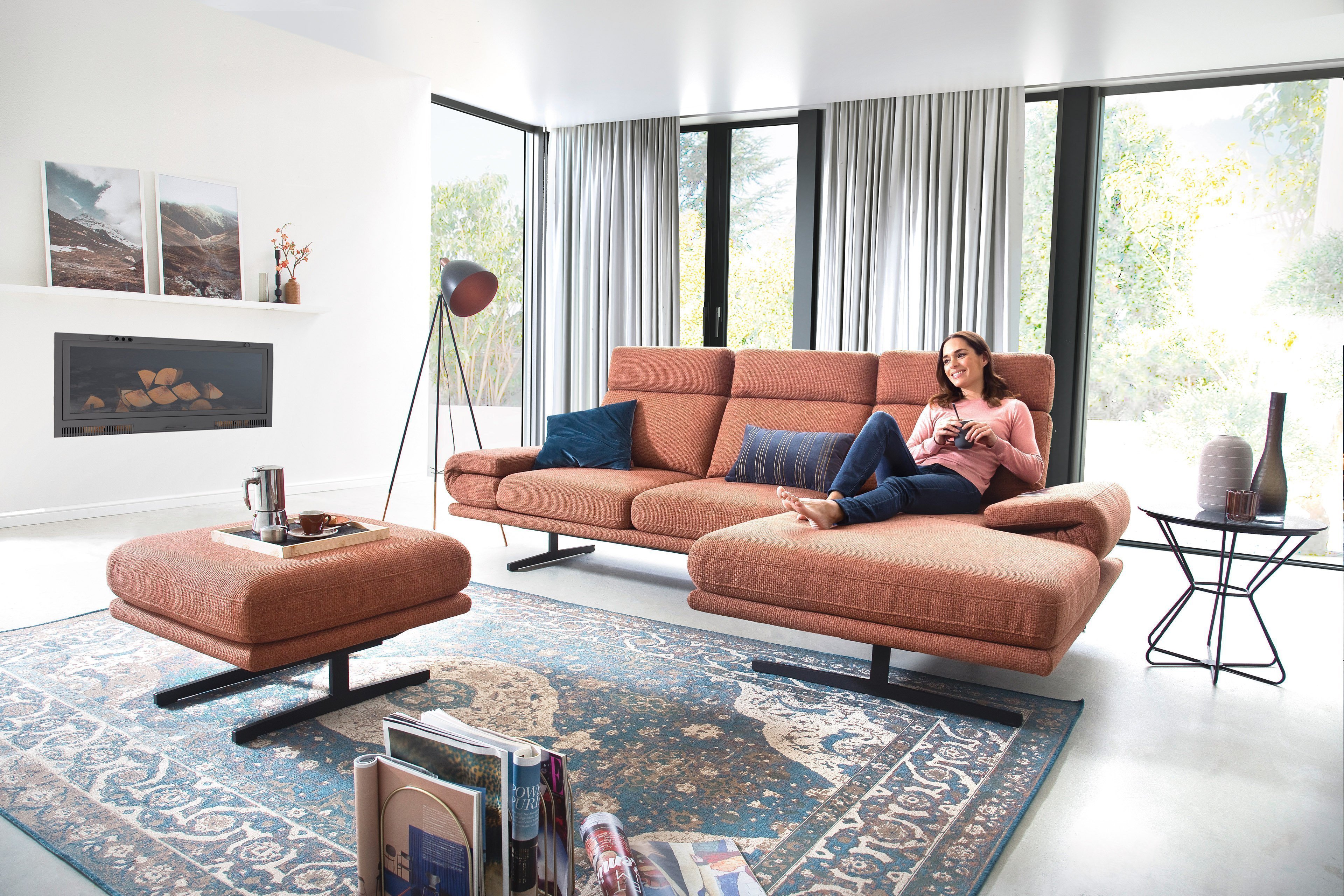 Lebenswert Valerie II Eckcouch in Braun | Möbel Letz - Ihr Online-Shop