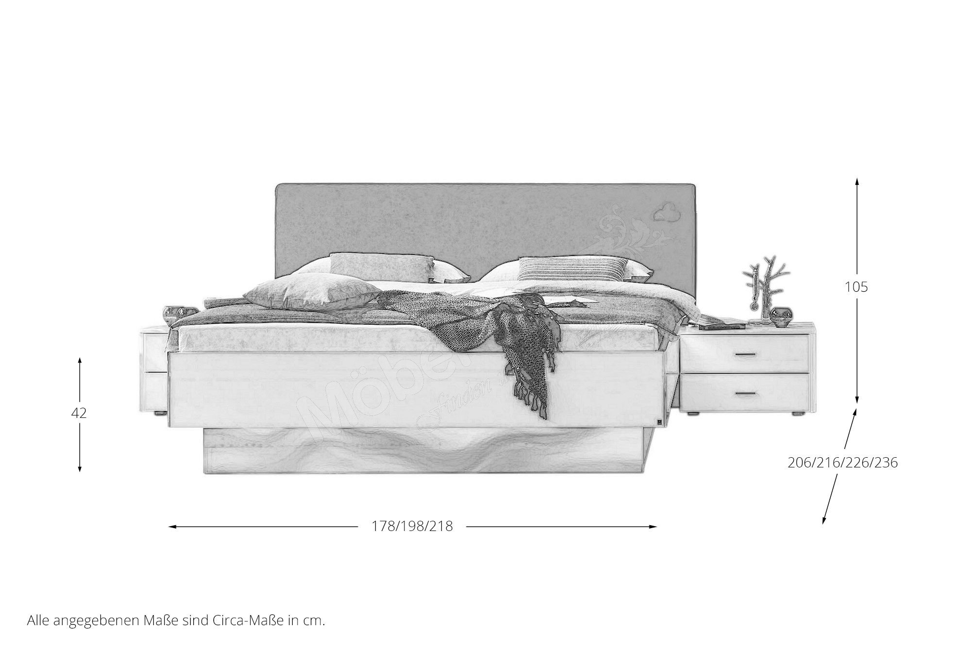 Leonardo Living Wave Schlafzimmer Set Weiss Grau Mobel Letz Ihr Online Shop