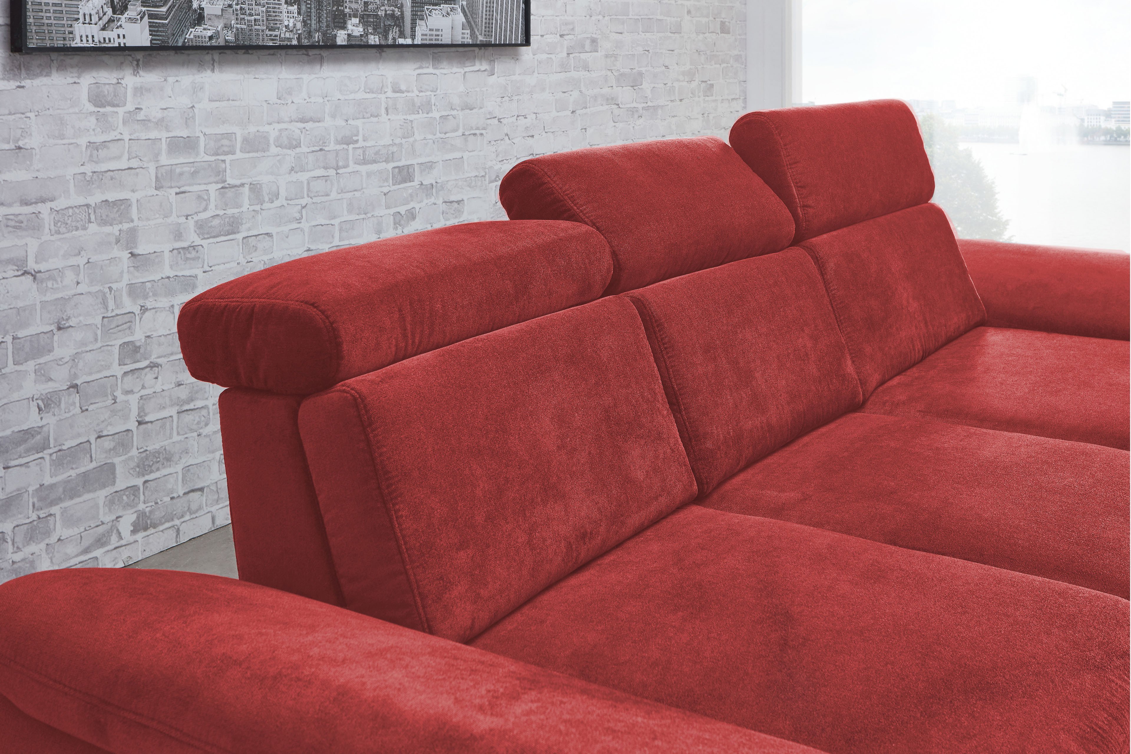 Sit & More Cabrio Eckgarnitur in Rot | Möbel Letz - Ihr Online-Shop