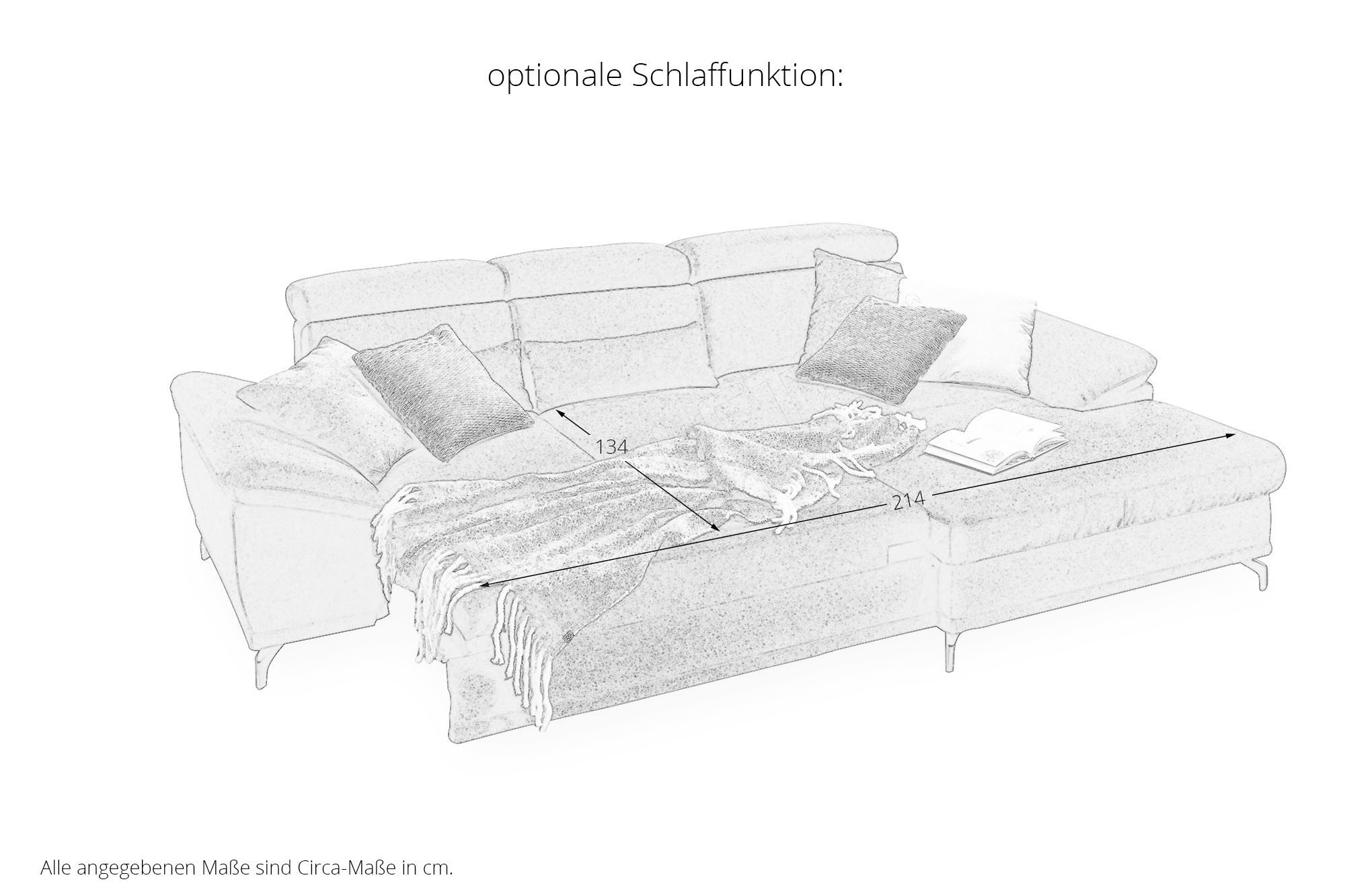 Sit & More Cabrio Eckgarnitur in Rot | Möbel Letz - Ihr Online-Shop