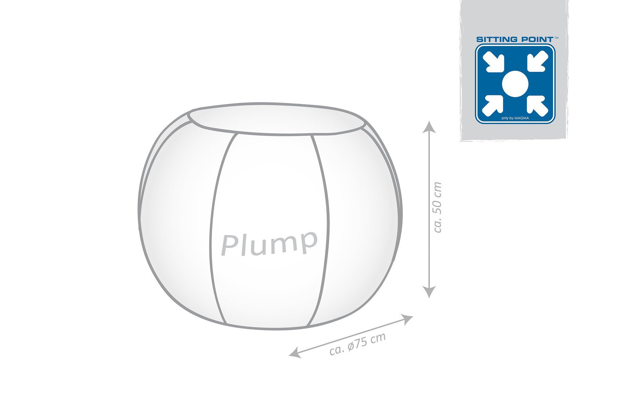 Plump Veluto Sitzsack in Senfgelb von Magma Heimtex | Möbel Letz - Ihr  Online-Shop