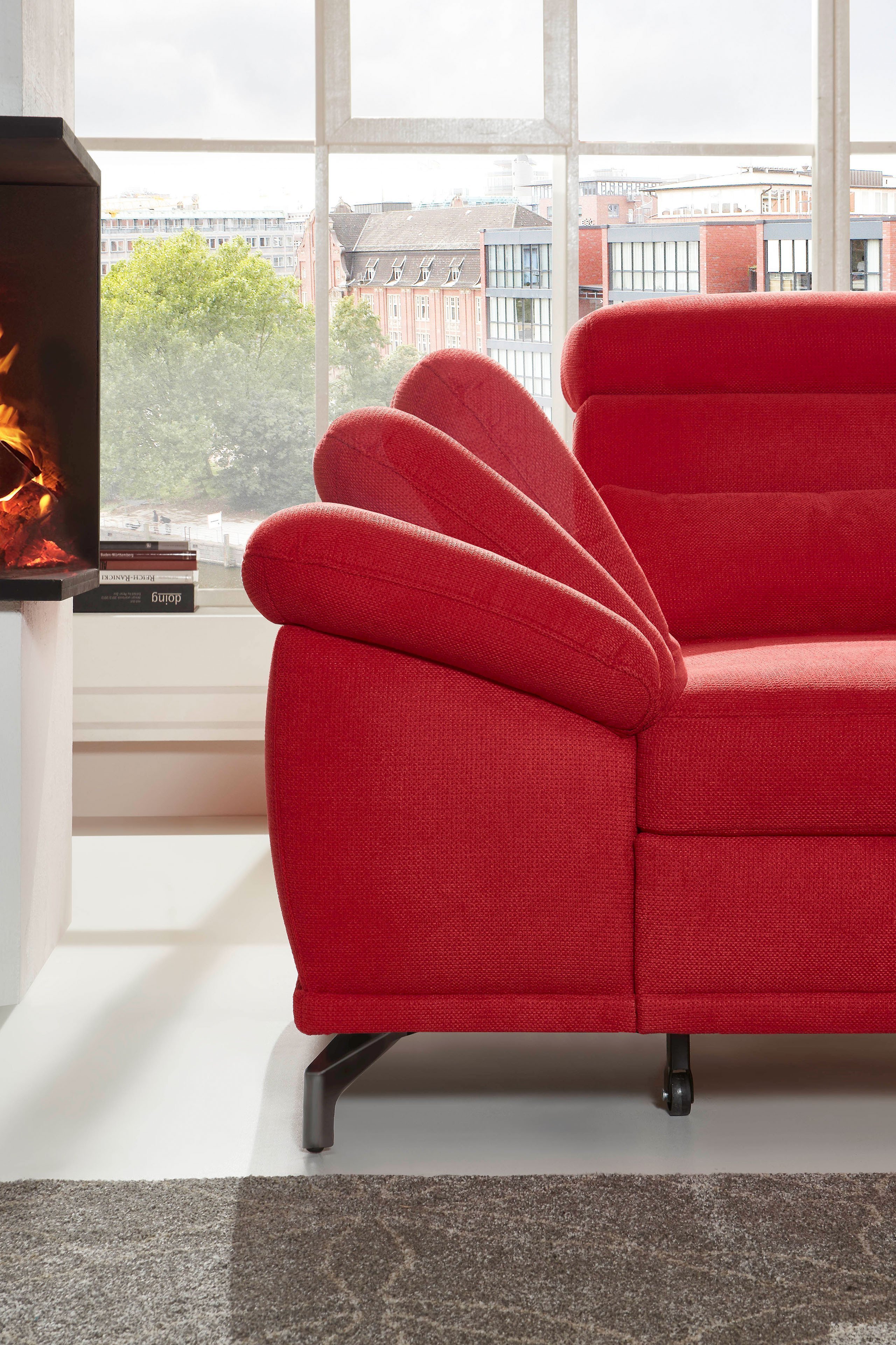 Sit & More Cabrio Polsterecke in Rot | Möbel Letz - Ihr Online-Shop