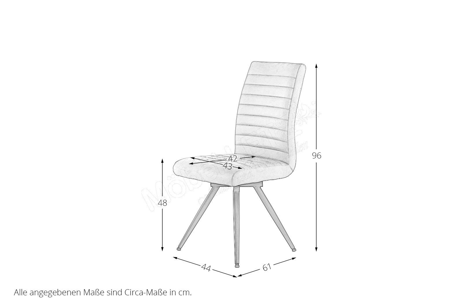 Stuhl Hannes | Online-Shop Ihr in Pro.Com Sitzfläche - drehbarer Letz Antikbraun, Möbel von 360°
